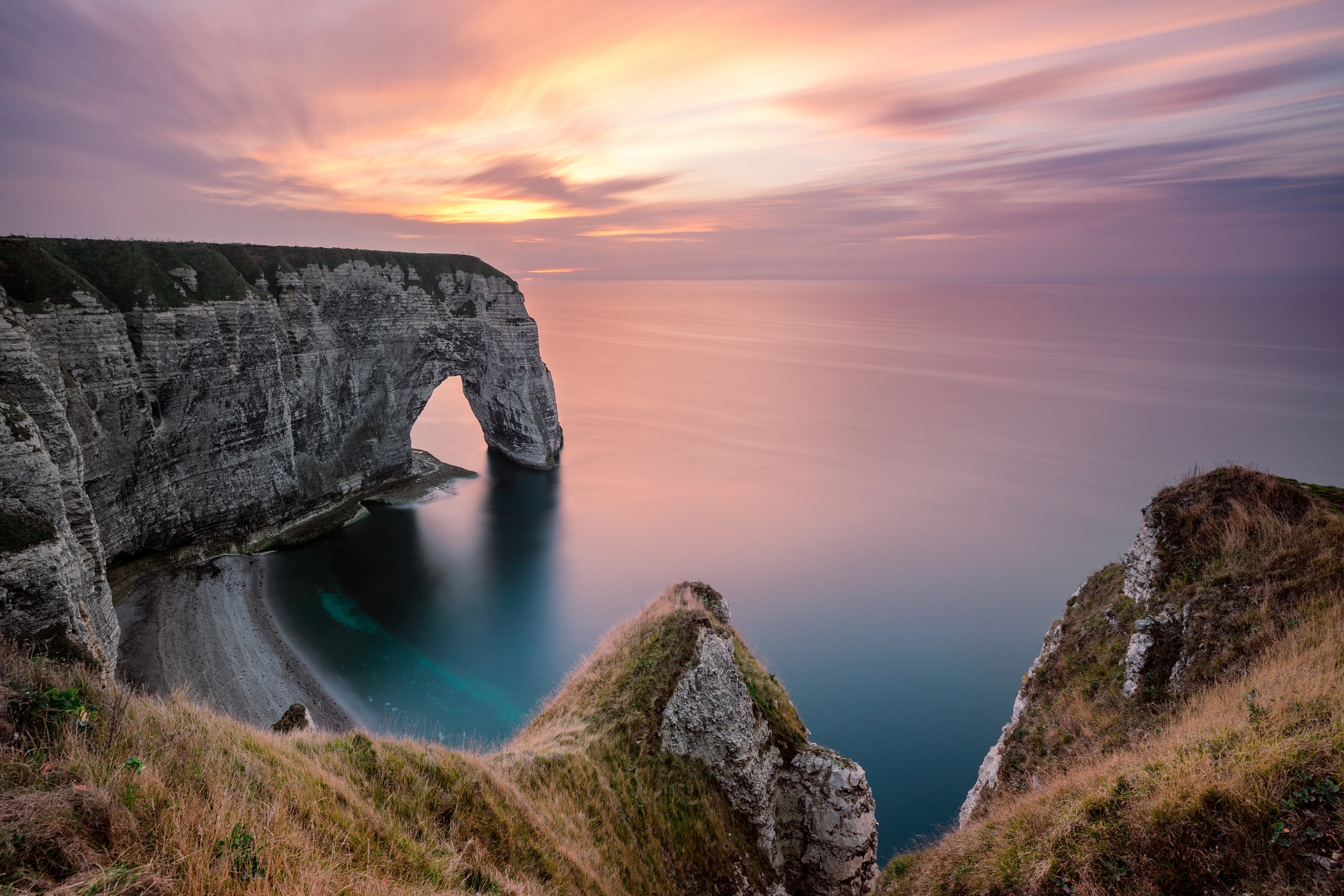 Descarga gratuita de fondo de pantalla para móvil de Naturaleza, Horizonte, Costa, Océano, Acantilado, Arco Natural, Tierra/naturaleza.