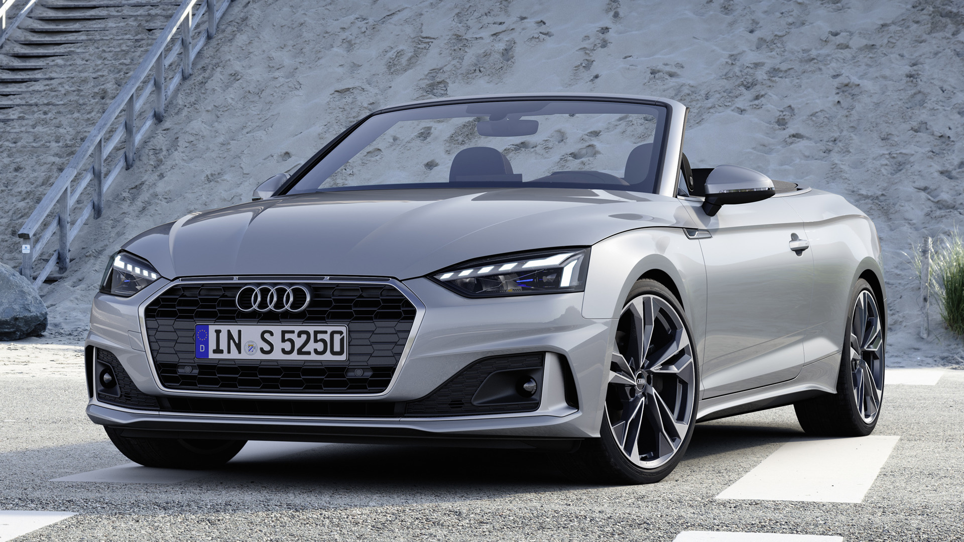 Download mobile wallpaper Audi, Car, Cabriolet, Audi A5, Vehicles, Silver Car for free.