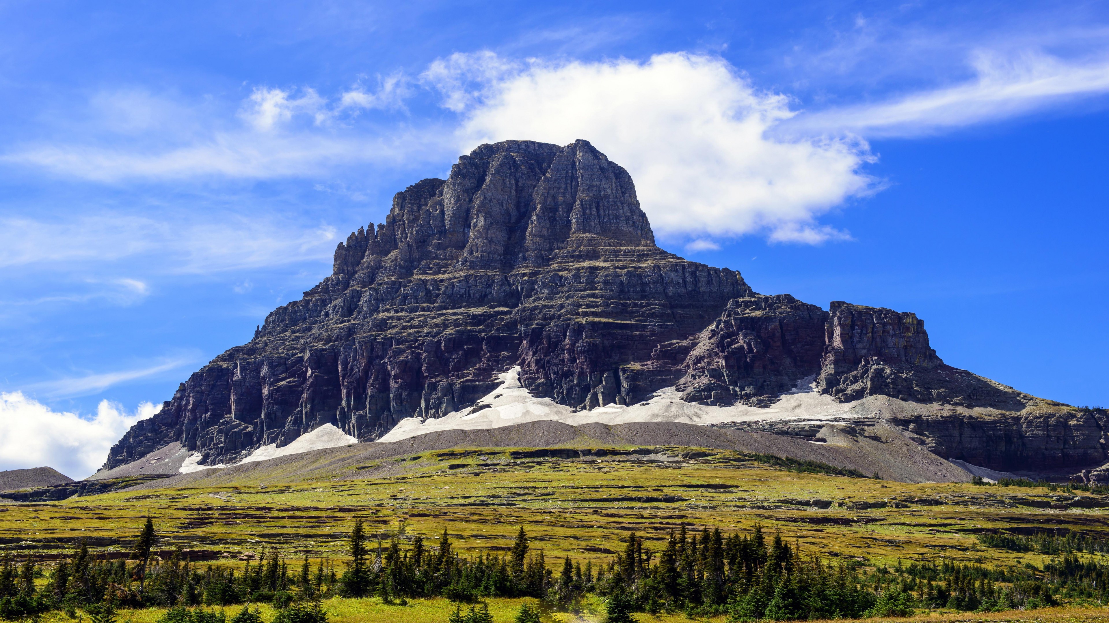 Скачать обои бесплатно Горы, Облака, Гора, Сша, Монтана, Земля/природа картинка на рабочий стол ПК