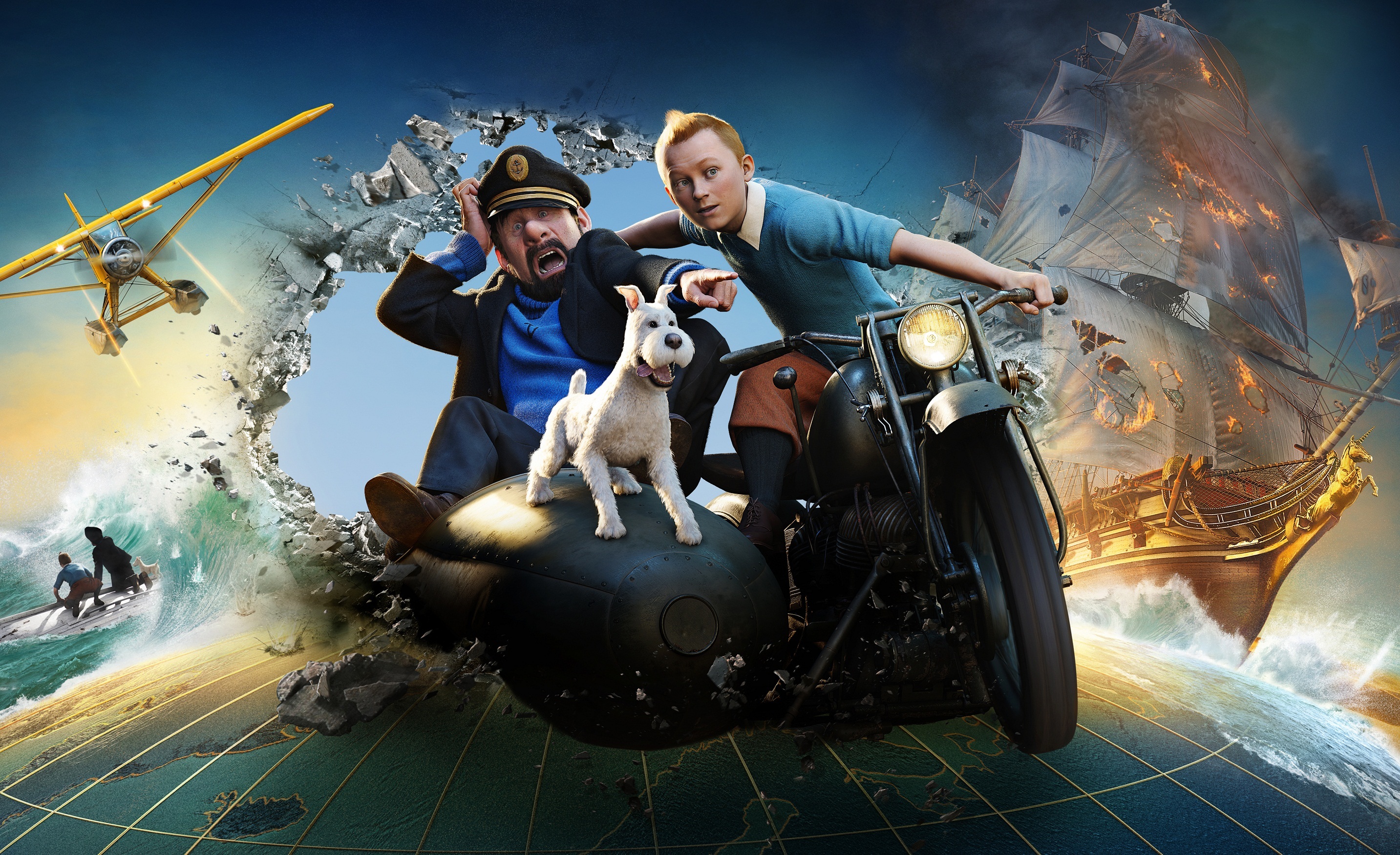 Télécharger des fonds d'écran Les Aventures De Tintin : Le Secret De La Licorne HD