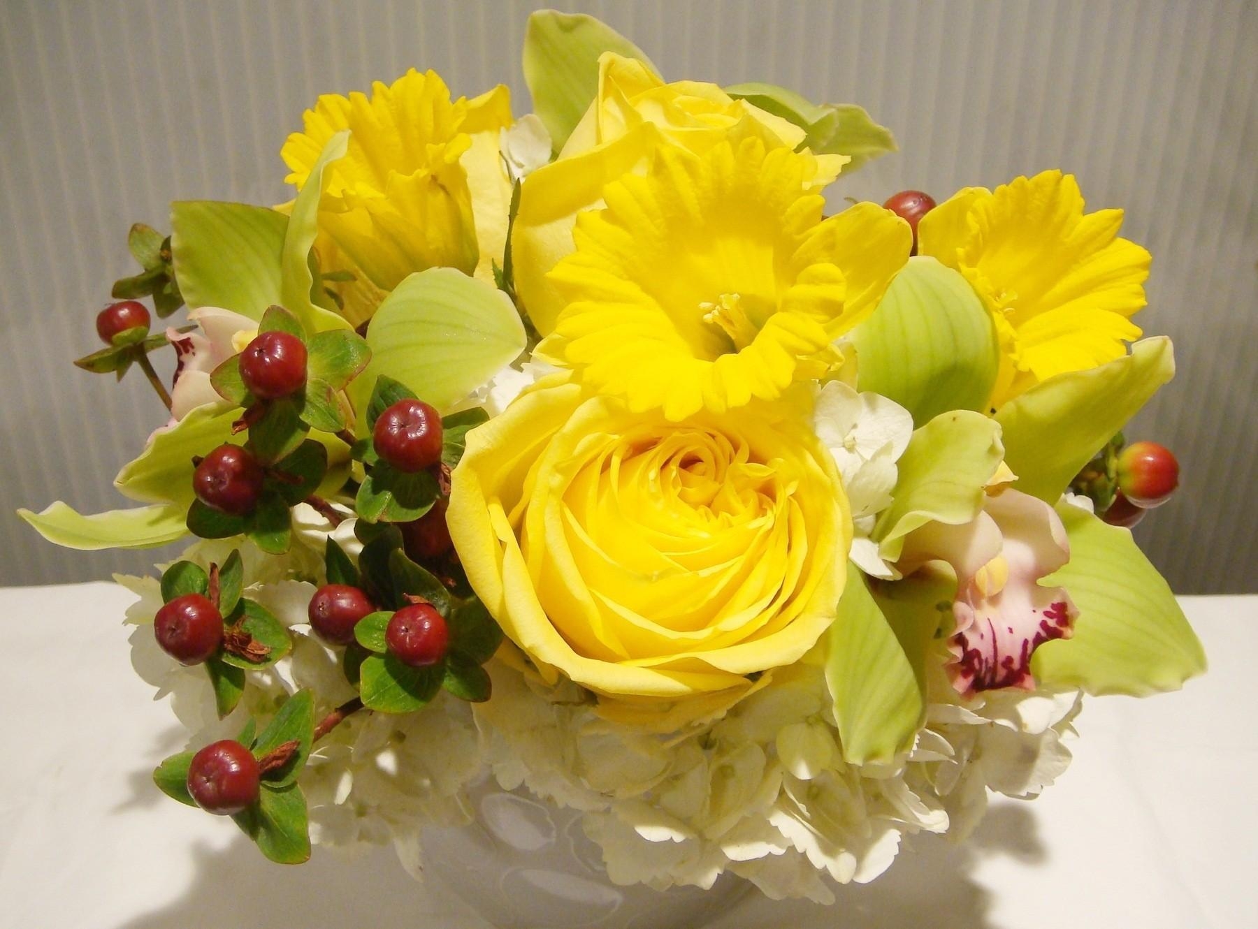 61161 завантажити шпалери орхідея, квіти, роза, троянда, оформлення, друкарня, букет, композиція, склад - заставки і картинки безкоштовно