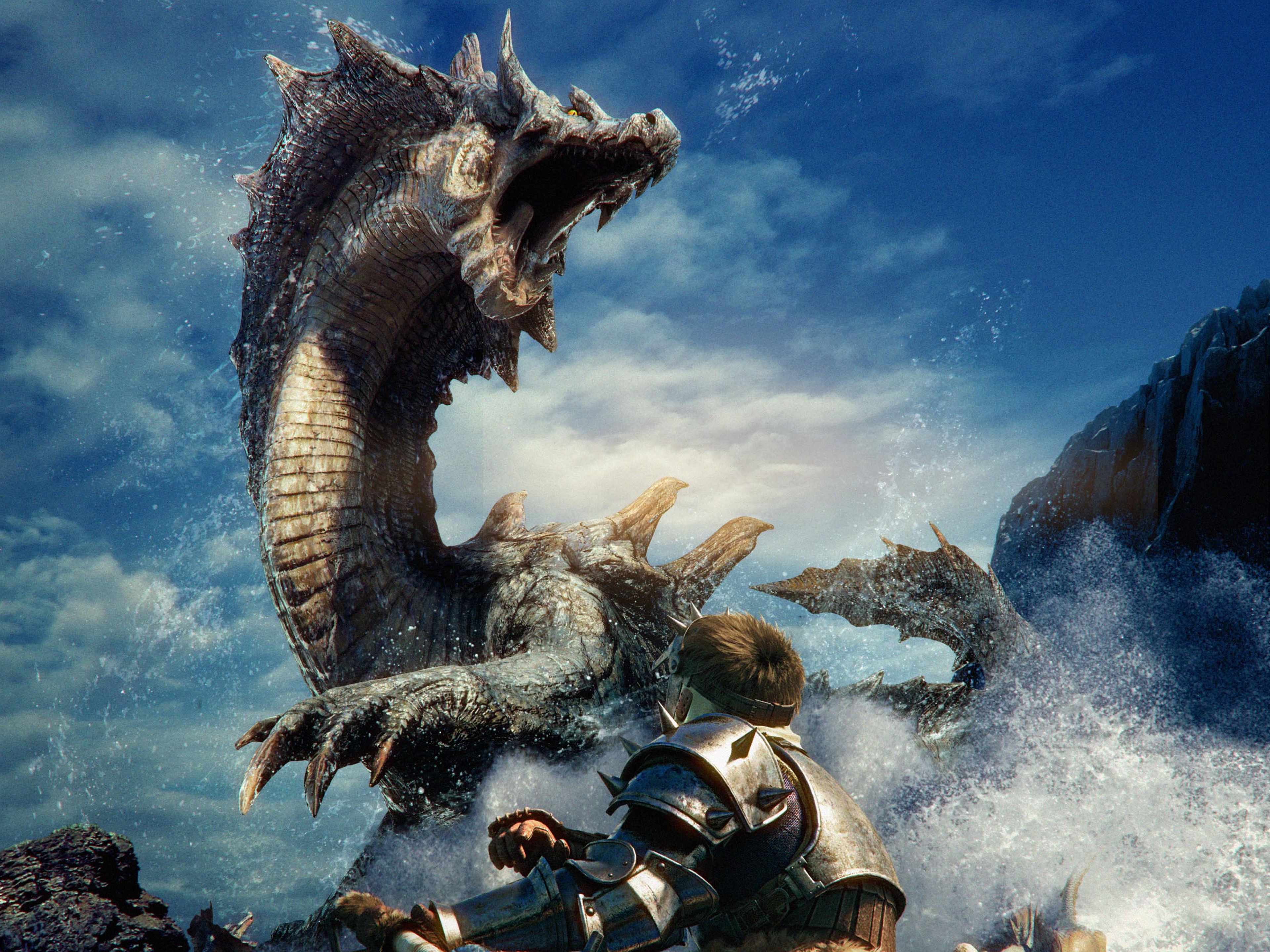 Laden Sie Monster Hunter 3 HD-Desktop-Hintergründe herunter
