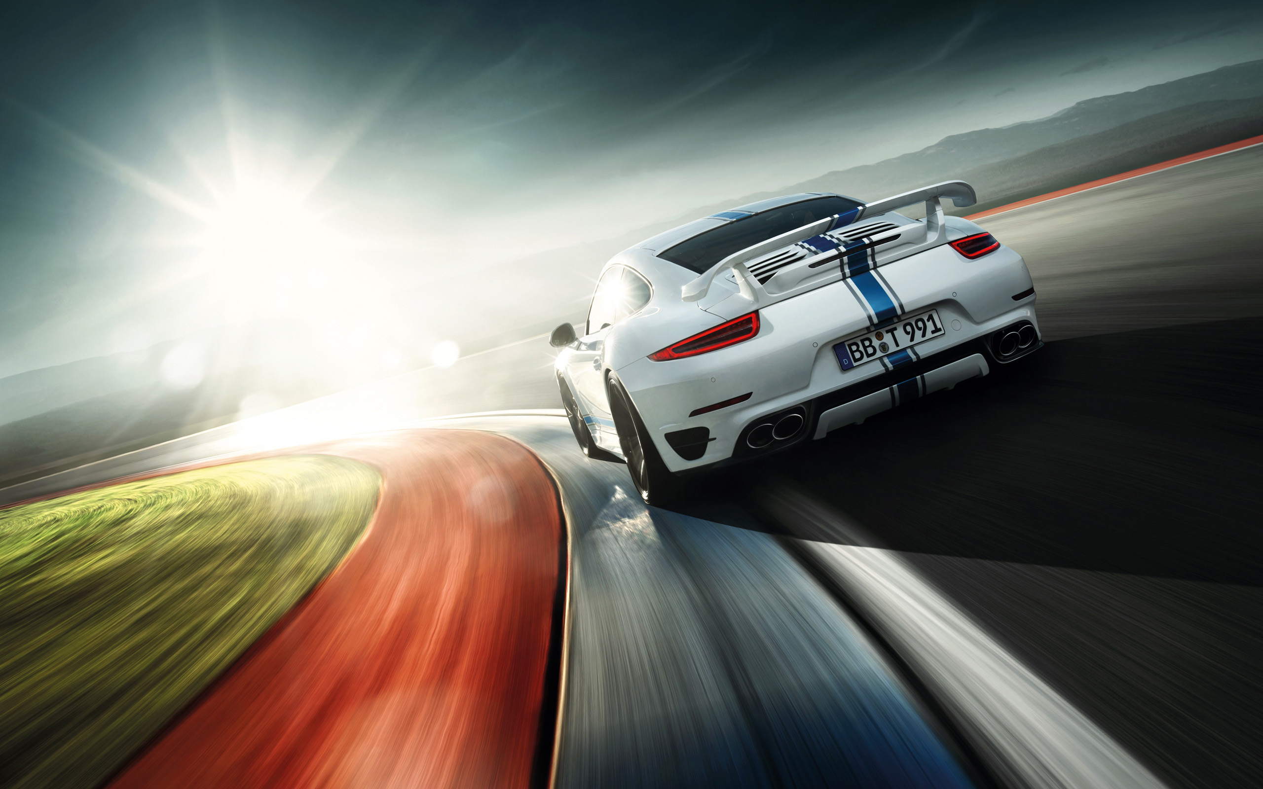 Download mobile wallpaper Porsche, Car, Vehicles, White Car, Porsche 911 Turbo for free.