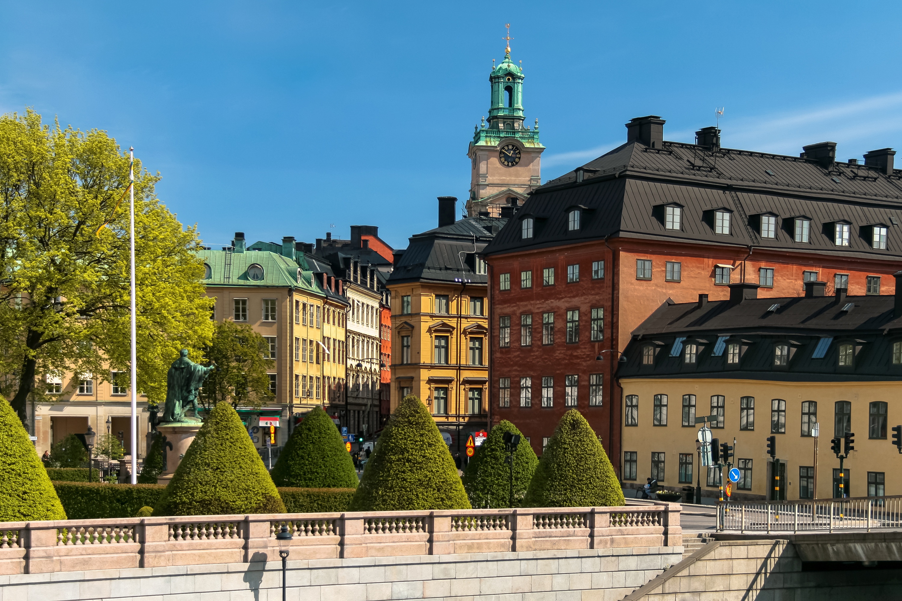 Скачать картинку Города, Стокгольм, Швеция, Сделано Человеком в телефон бесплатно.