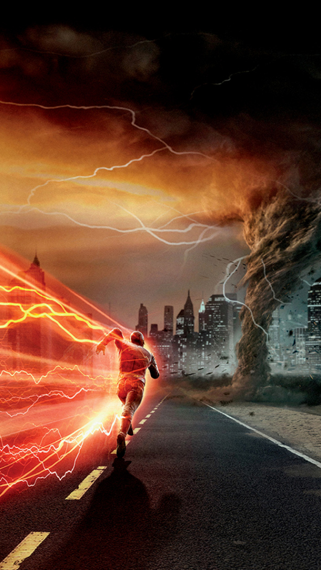 Download mobile wallpaper Flash, Tornado, Tv Show, Dc Comics, The Flash (2014) for free.