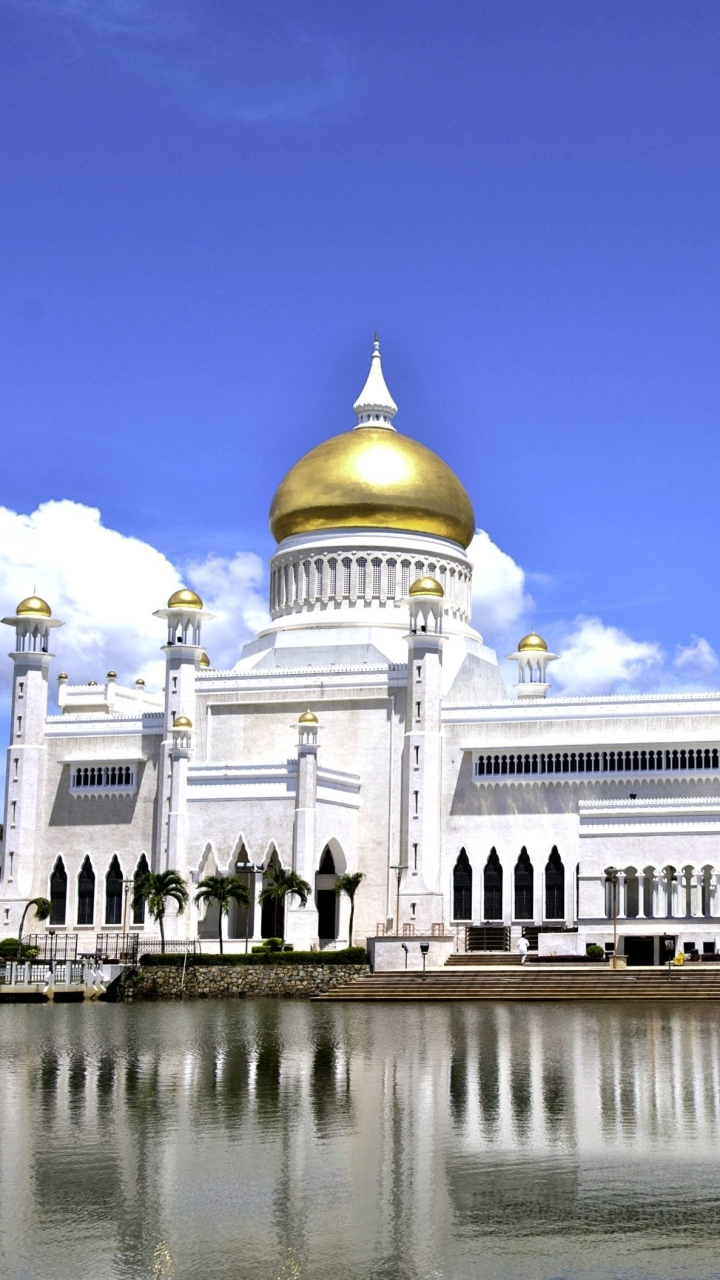 1135303 télécharger le fond d'écran religieux, mosquée sultan omar ali saifuddin, bandar seri begawan, brunéi, mosquées - économiseurs d'écran et images gratuitement