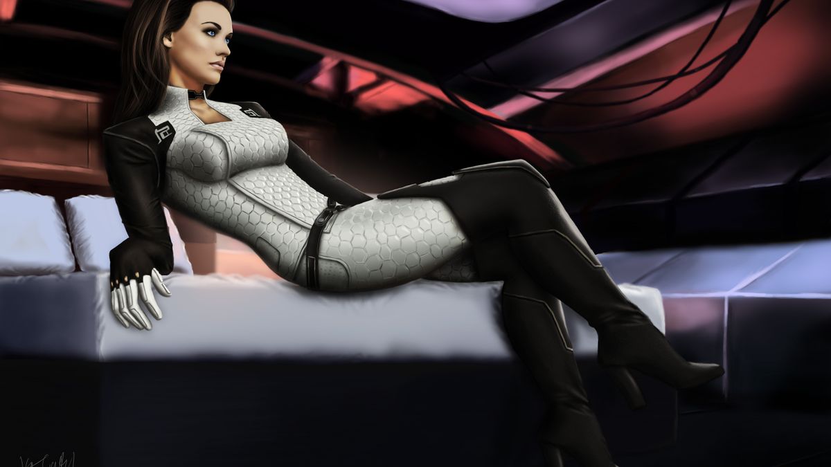 Wallpaper Full HD miranda lawson, video game, <b>mass</b> <b>effect</b> 2, <b>mass</b> <b>effect</b>.