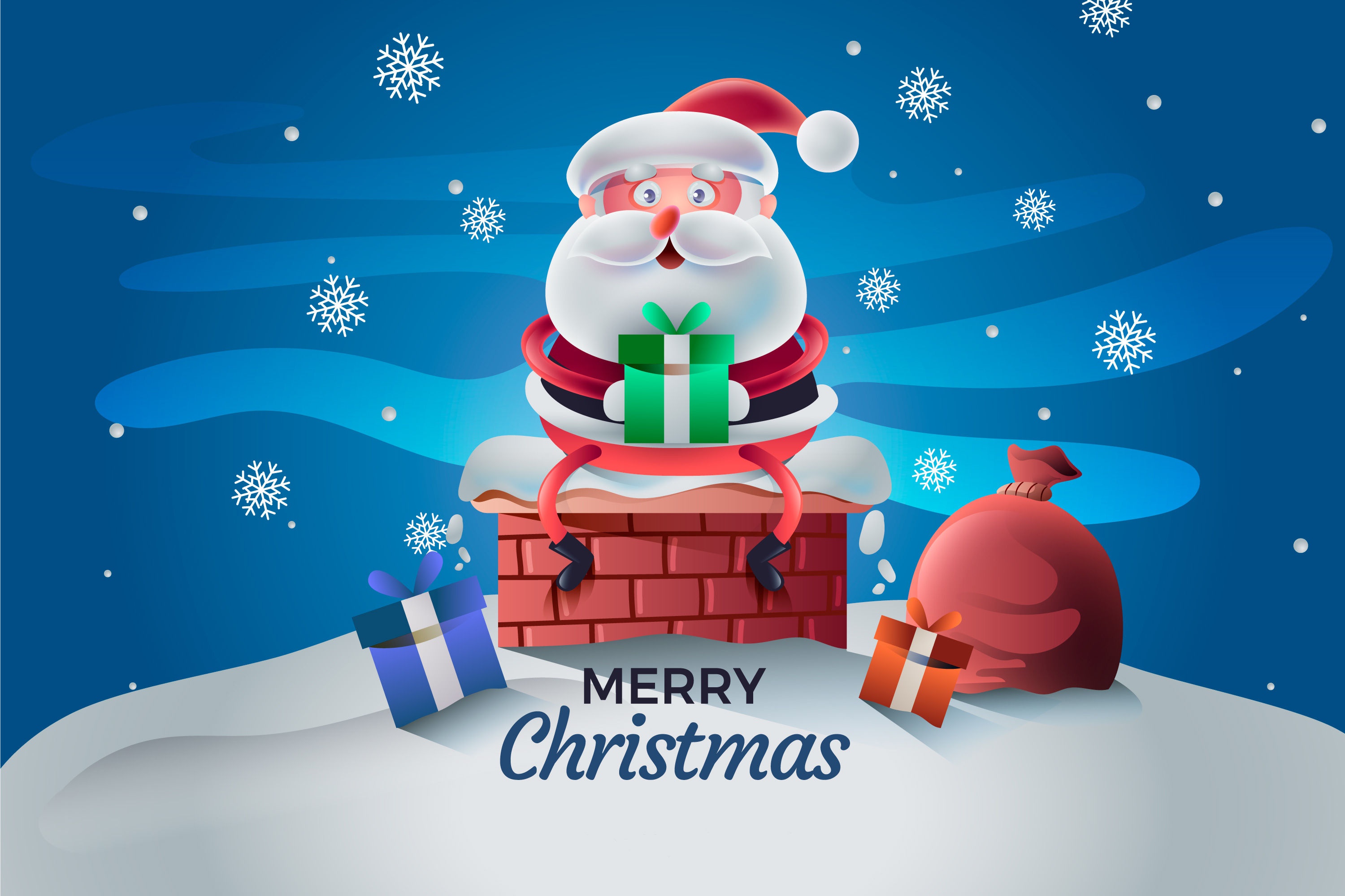 Download mobile wallpaper Christmas, Holiday, Santa, Merry Christmas for free.