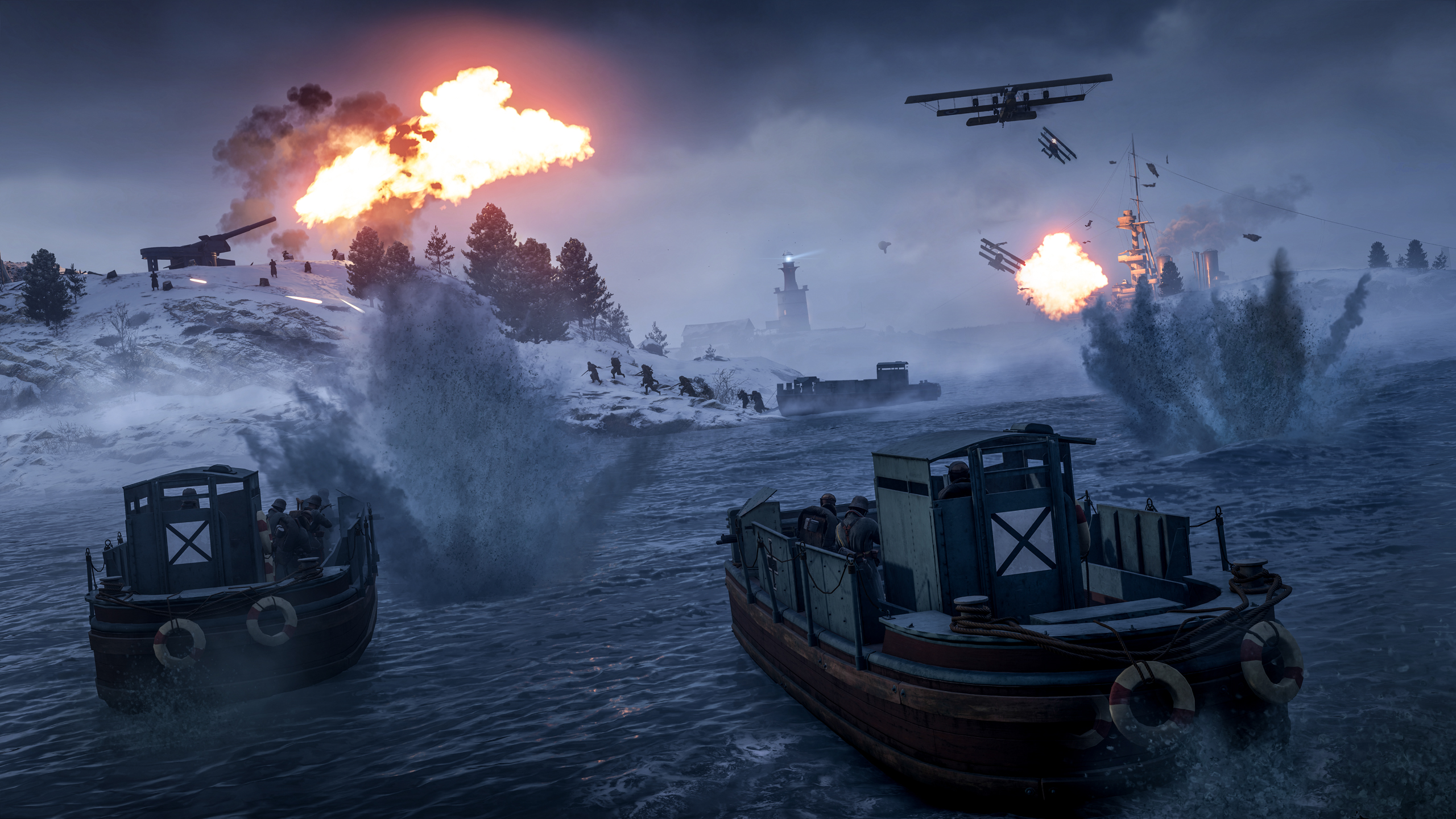Download mobile wallpaper Battlefield, Boat, Battle, Aircraft, Video Game, Battlefield 1 for free.