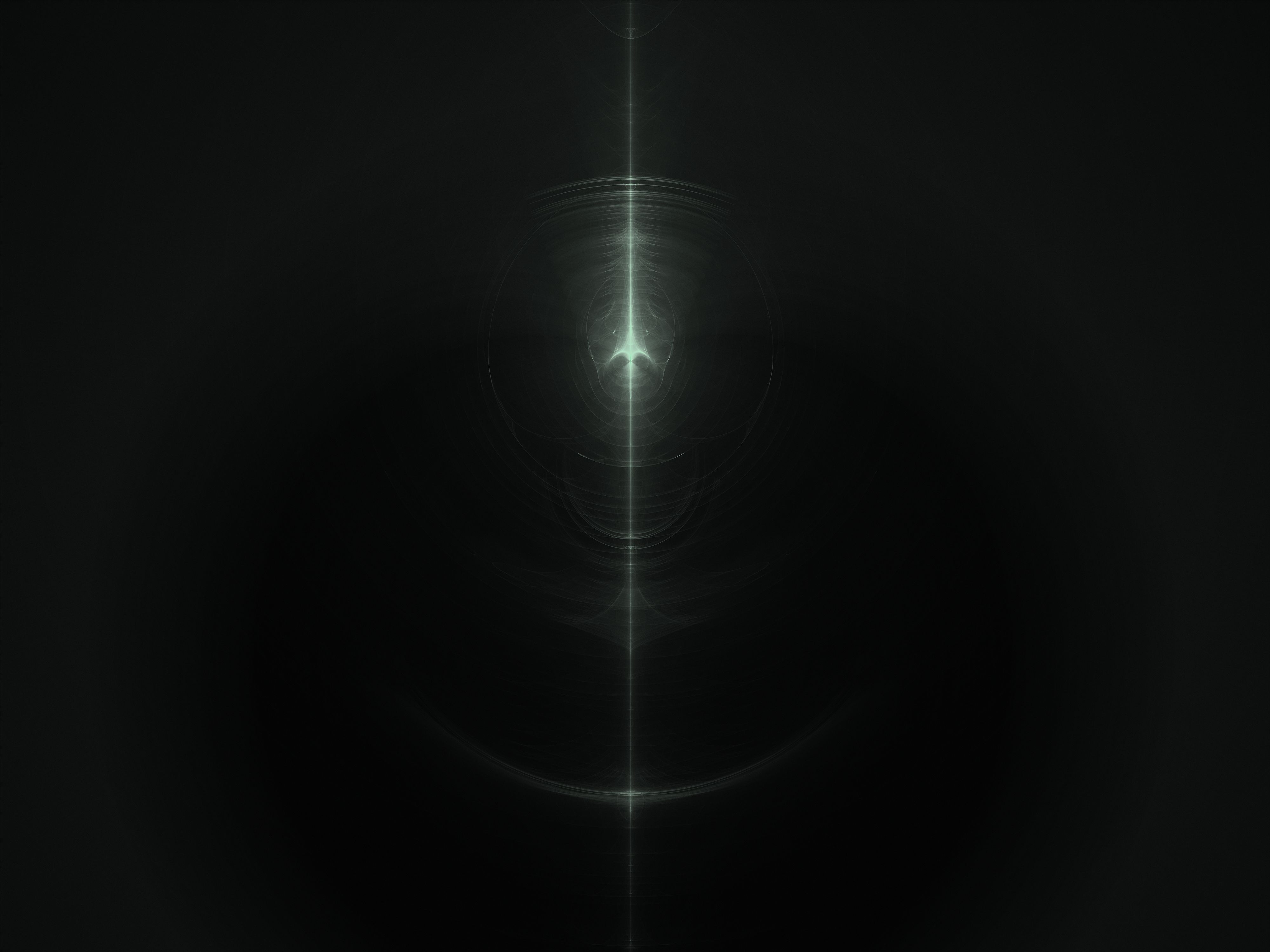 Download mobile wallpaper Ray, Abstract, Fractal, Dark for free.