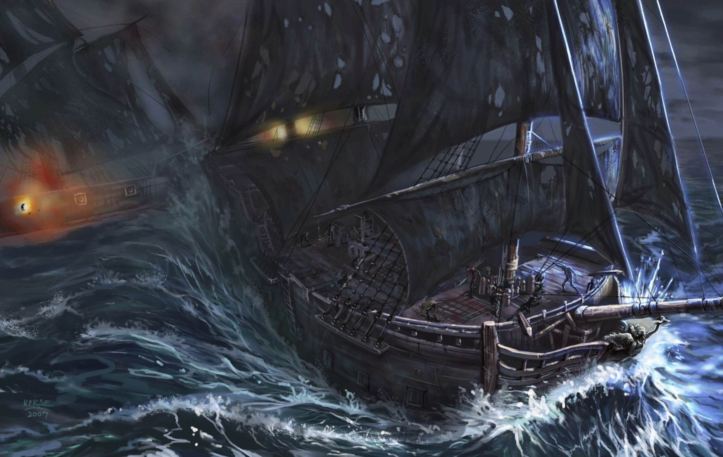 Free download wallpaper Fantasy, Ship on your PC desktop