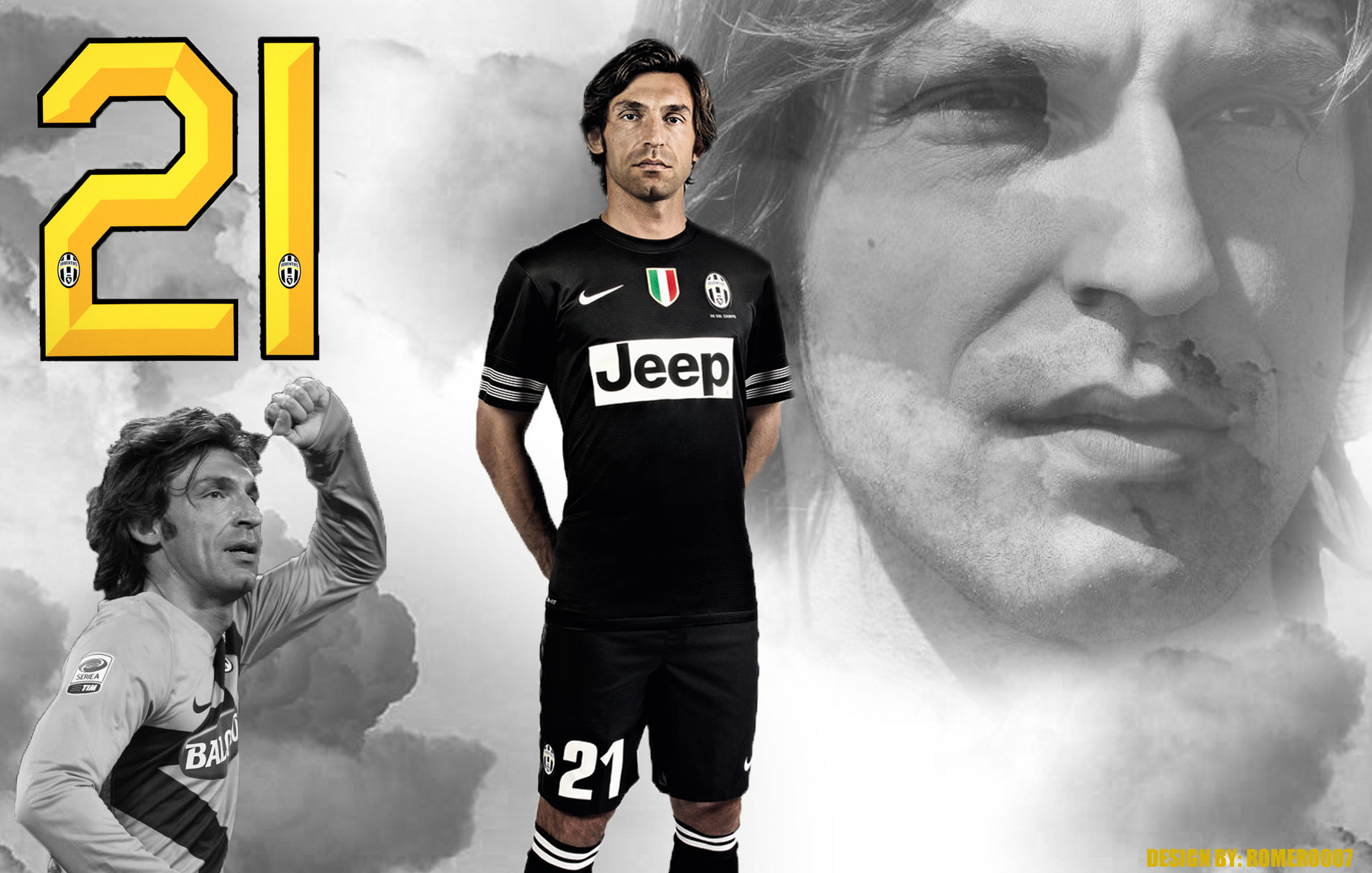 Handy-Wallpaper Sport, Fußball, Italienisch, Andrea Pirlo, Juventus Turin kostenlos herunterladen.