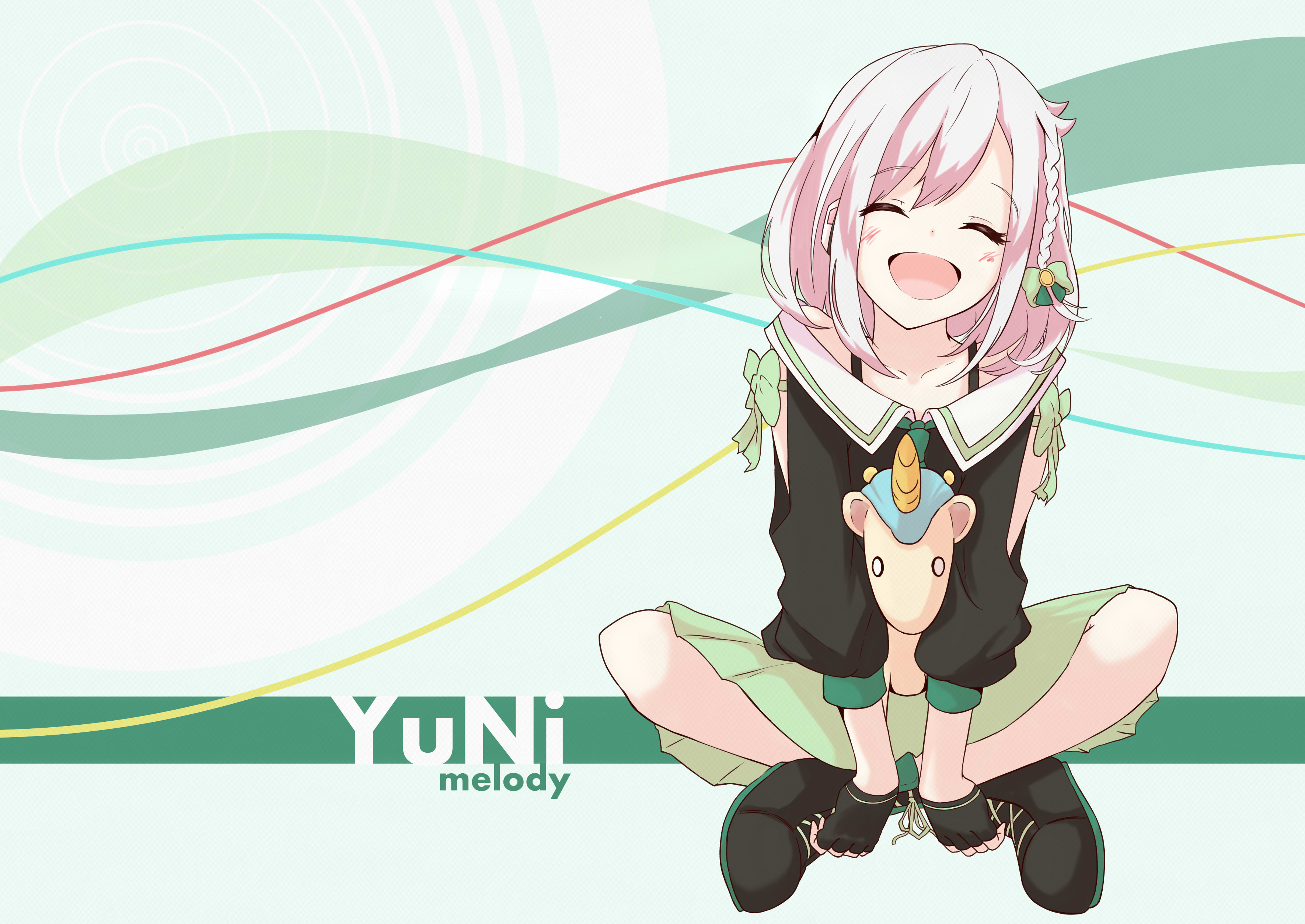 anime, virtual youtuber, yuni (virtual youtuber)