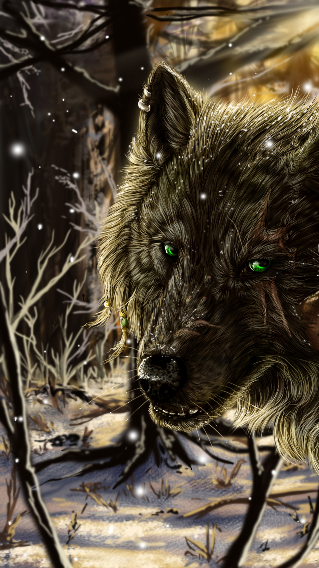 Download mobile wallpaper Fantasy, Wolf, Fantasy Animals for free.