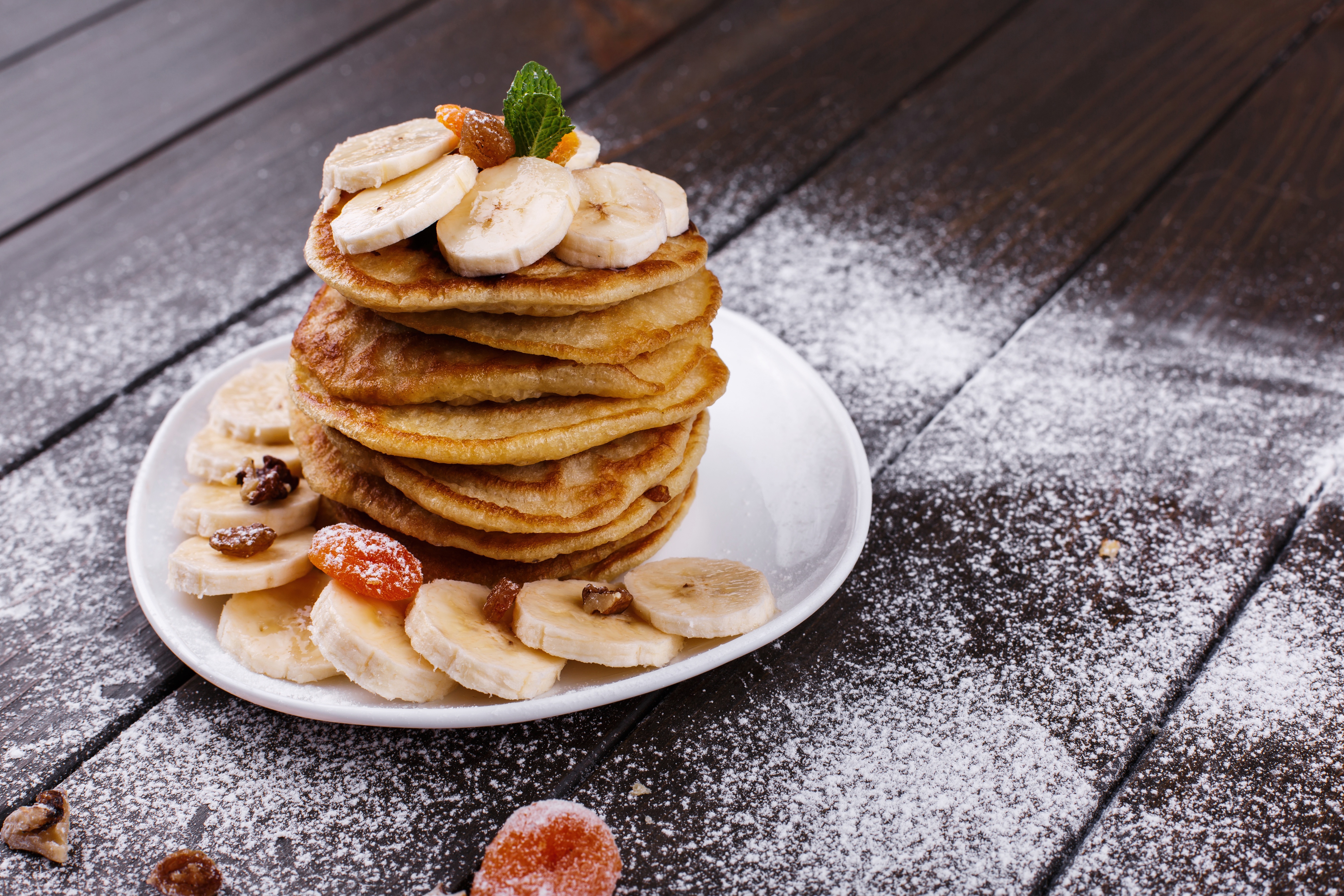 Download mobile wallpaper Food, Banana, Breakfast, Pancake for free.