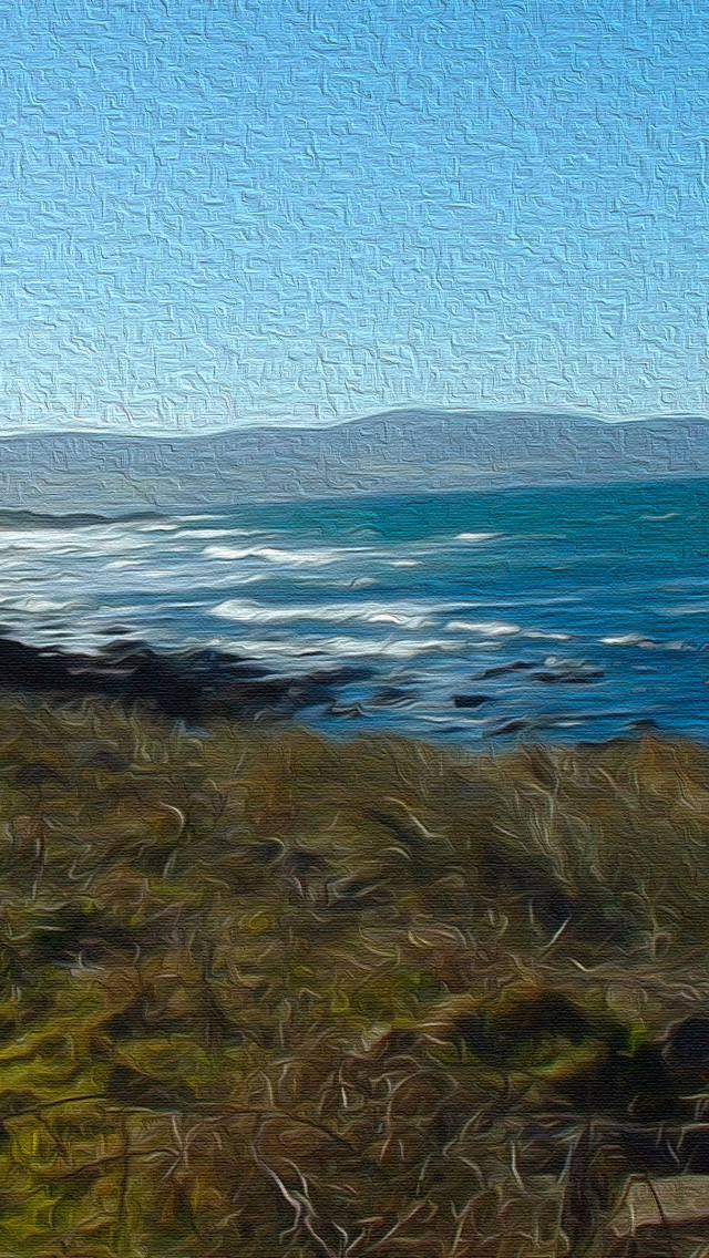 Download mobile wallpaper Landscape, Road, Ocean, Earth, Mull Of Kintyre for free.