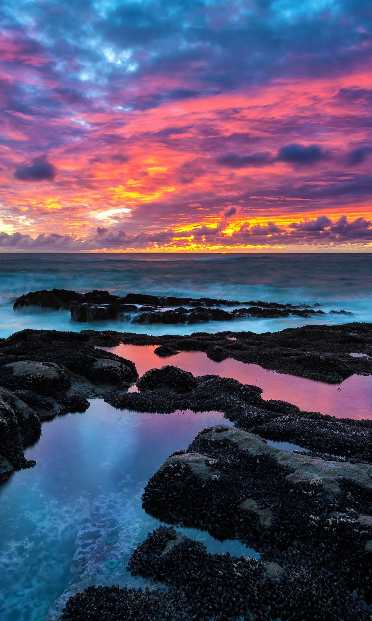 Descarga gratuita de fondo de pantalla para móvil de Cielo, Mar, Océano, Atardecer, Tierra/naturaleza.