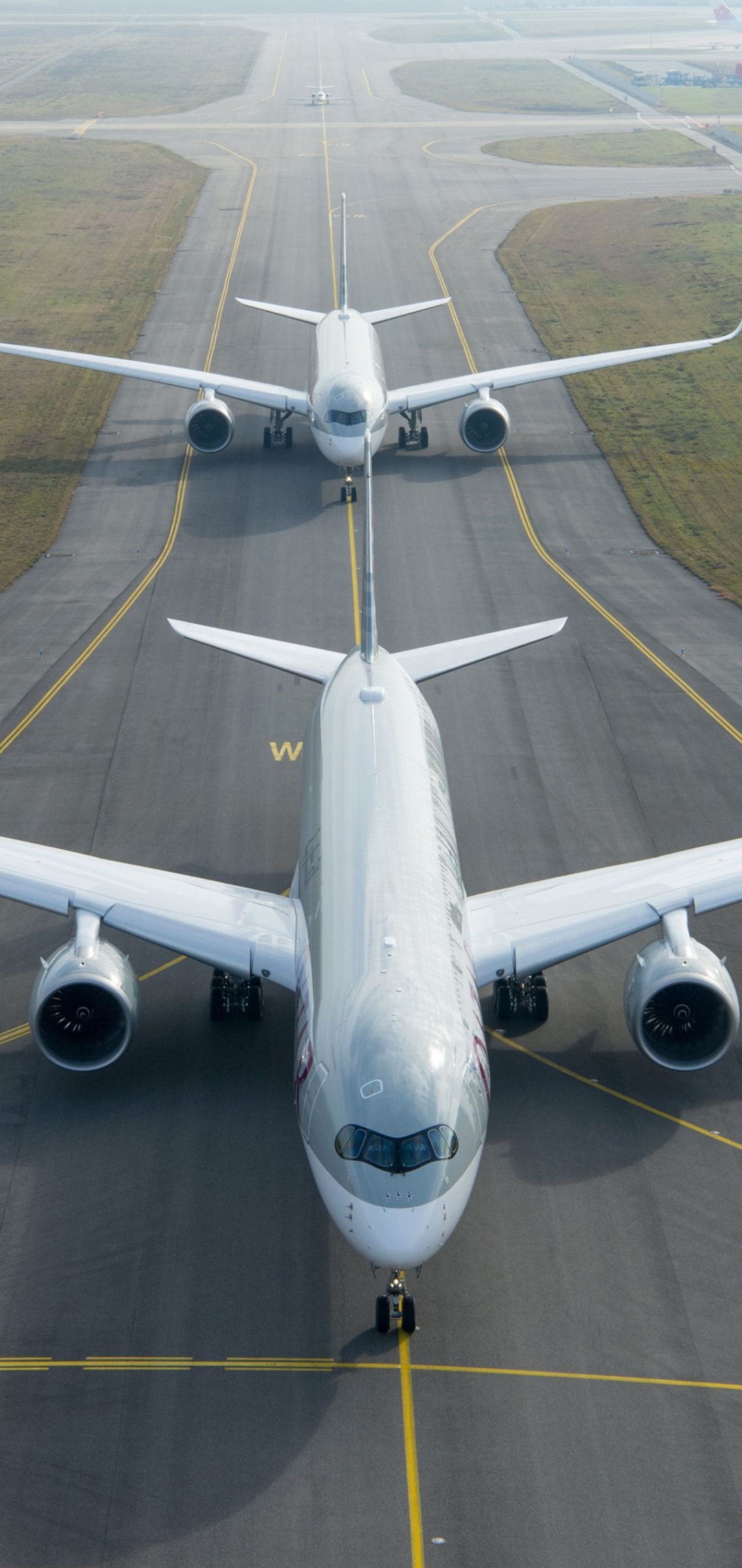 Handy-Wallpaper Flugzeuge, Flugzeug, Passagierflugzeug, Airbus, Fahrzeuge, Airbus A350 kostenlos herunterladen.