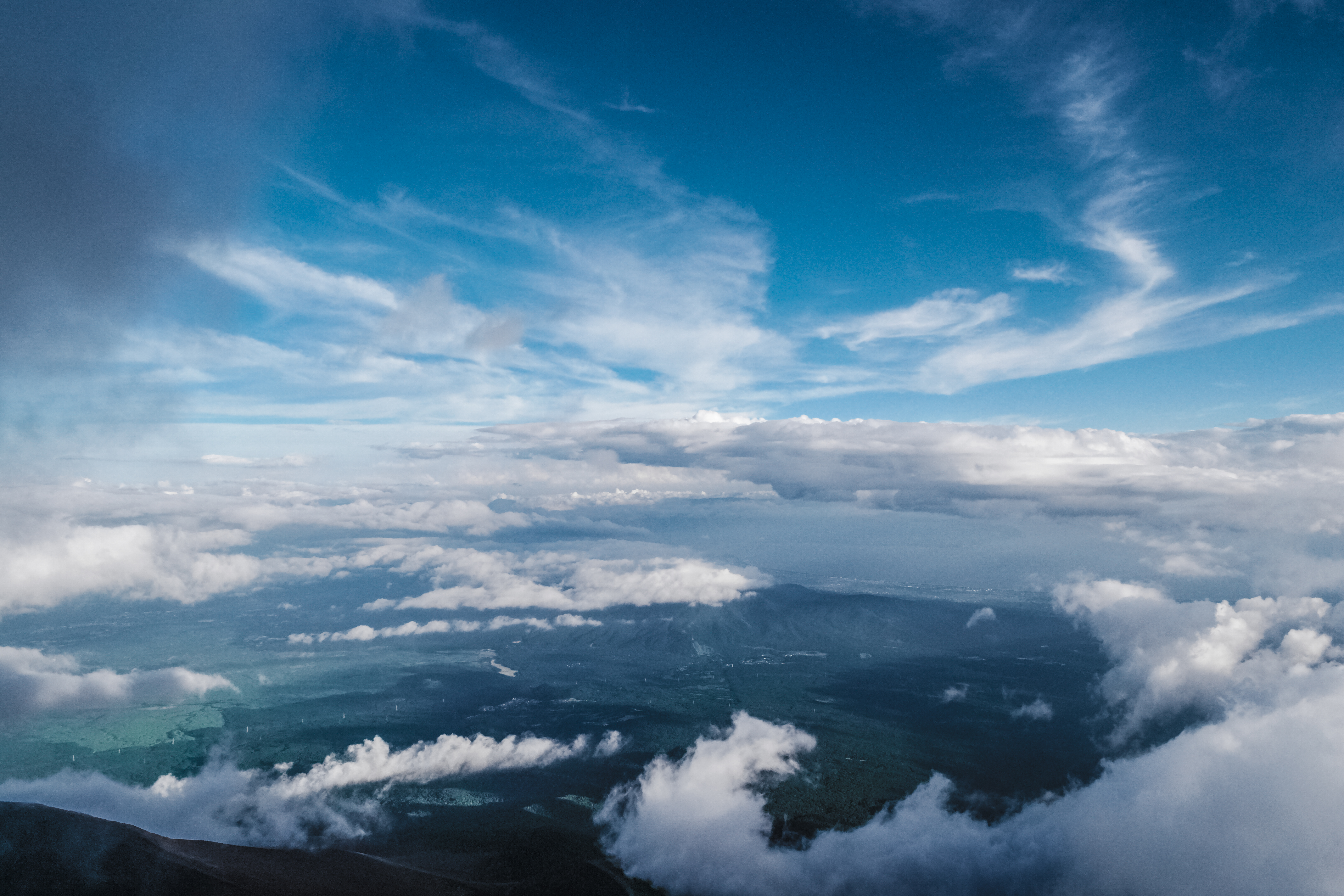 Descarga gratuita de fondo de pantalla para móvil de Naturaleza, Nubes, Vista Desde Arriba, Cielo.