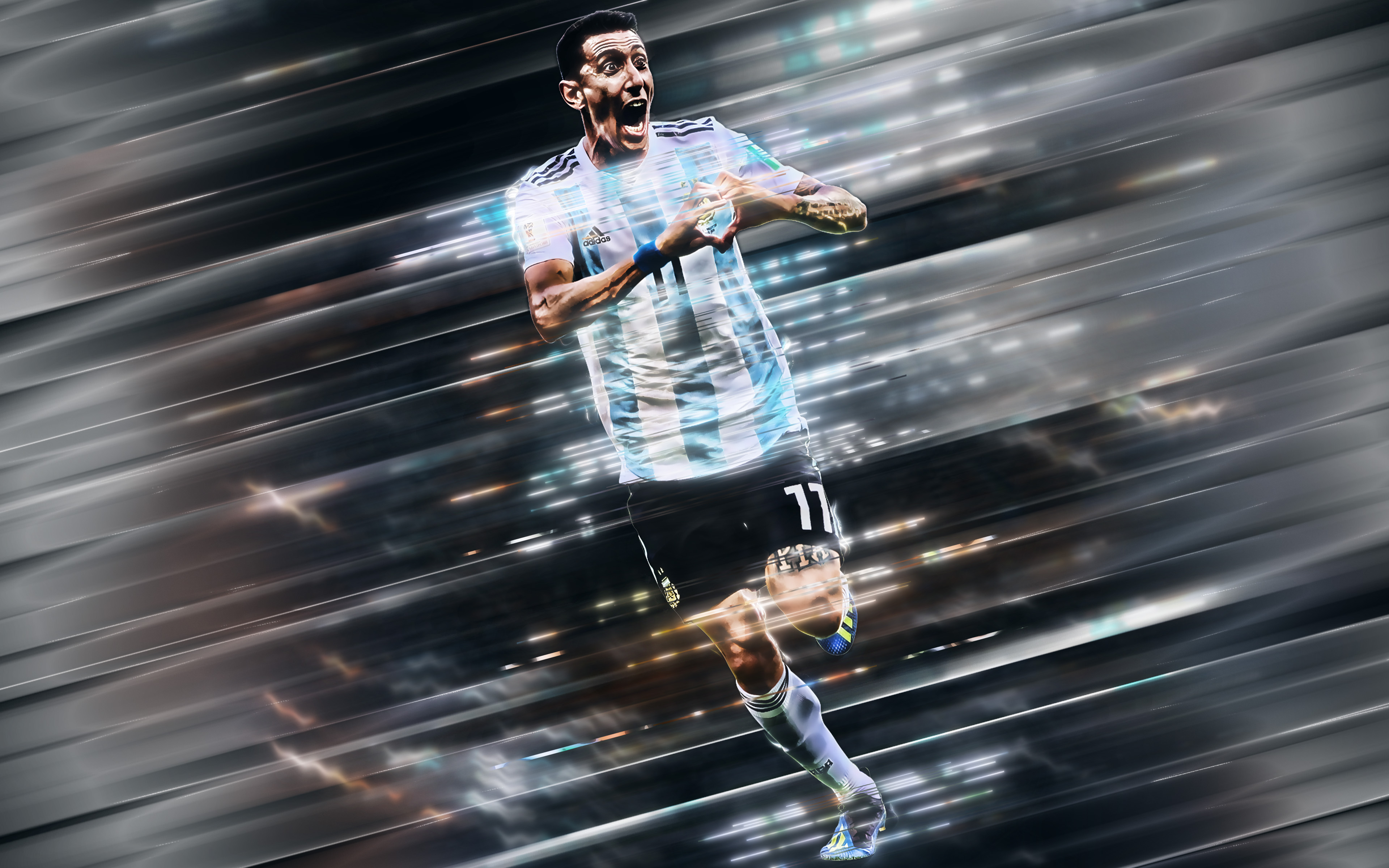 Free download wallpaper Sports, Soccer, Argentina National Football Team, Ángel Di María on your PC desktop