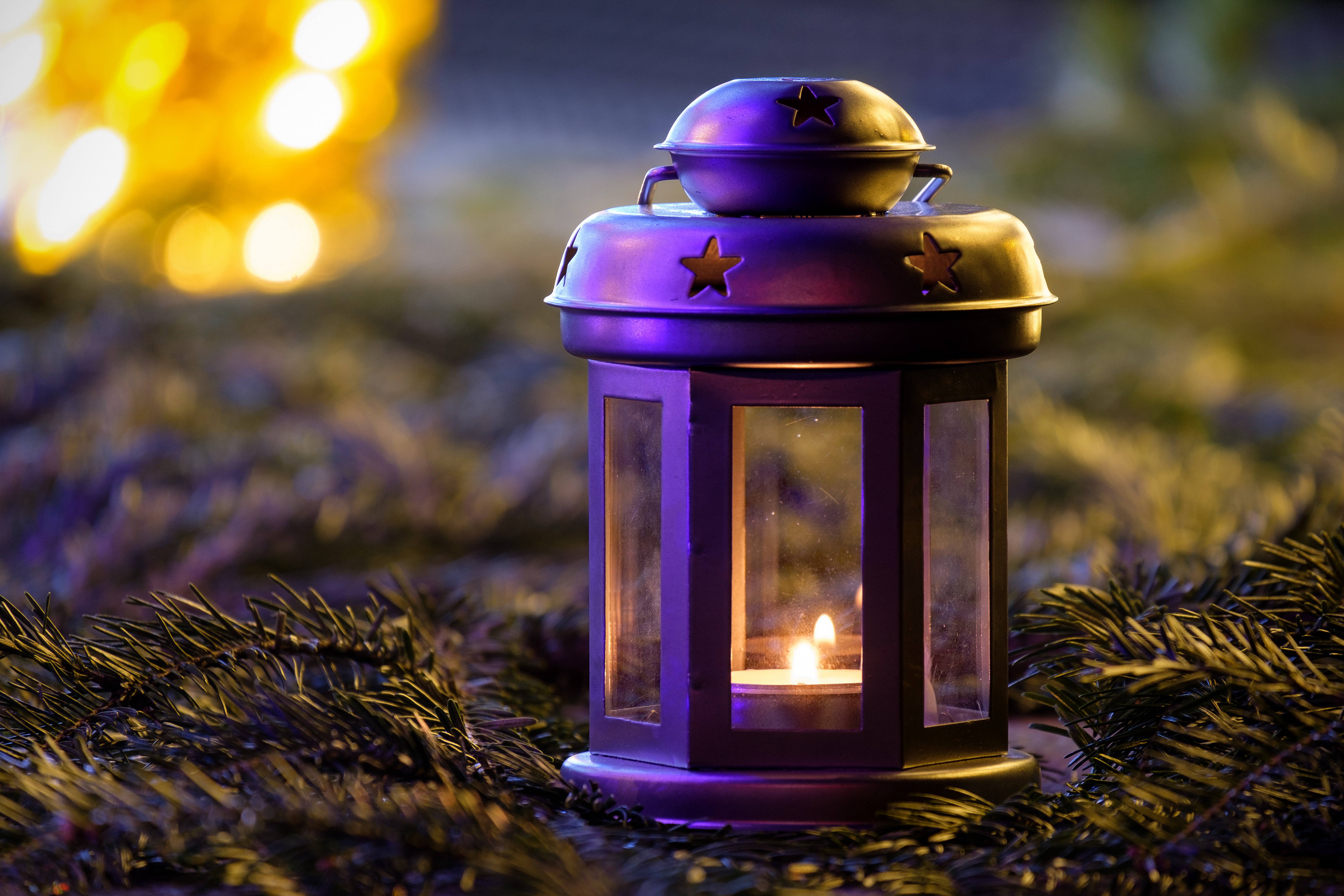 Download mobile wallpaper Christmas, Holiday, Lantern, Candle for free.
