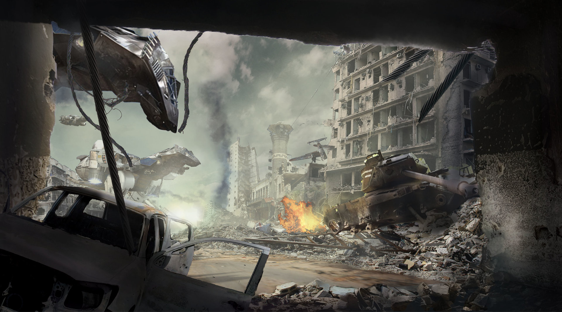 Free download wallpaper War, Sci Fi on your PC desktop