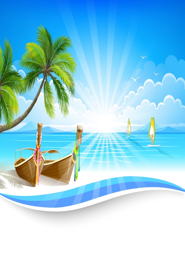 Download mobile wallpaper Beach, Artistic for free.