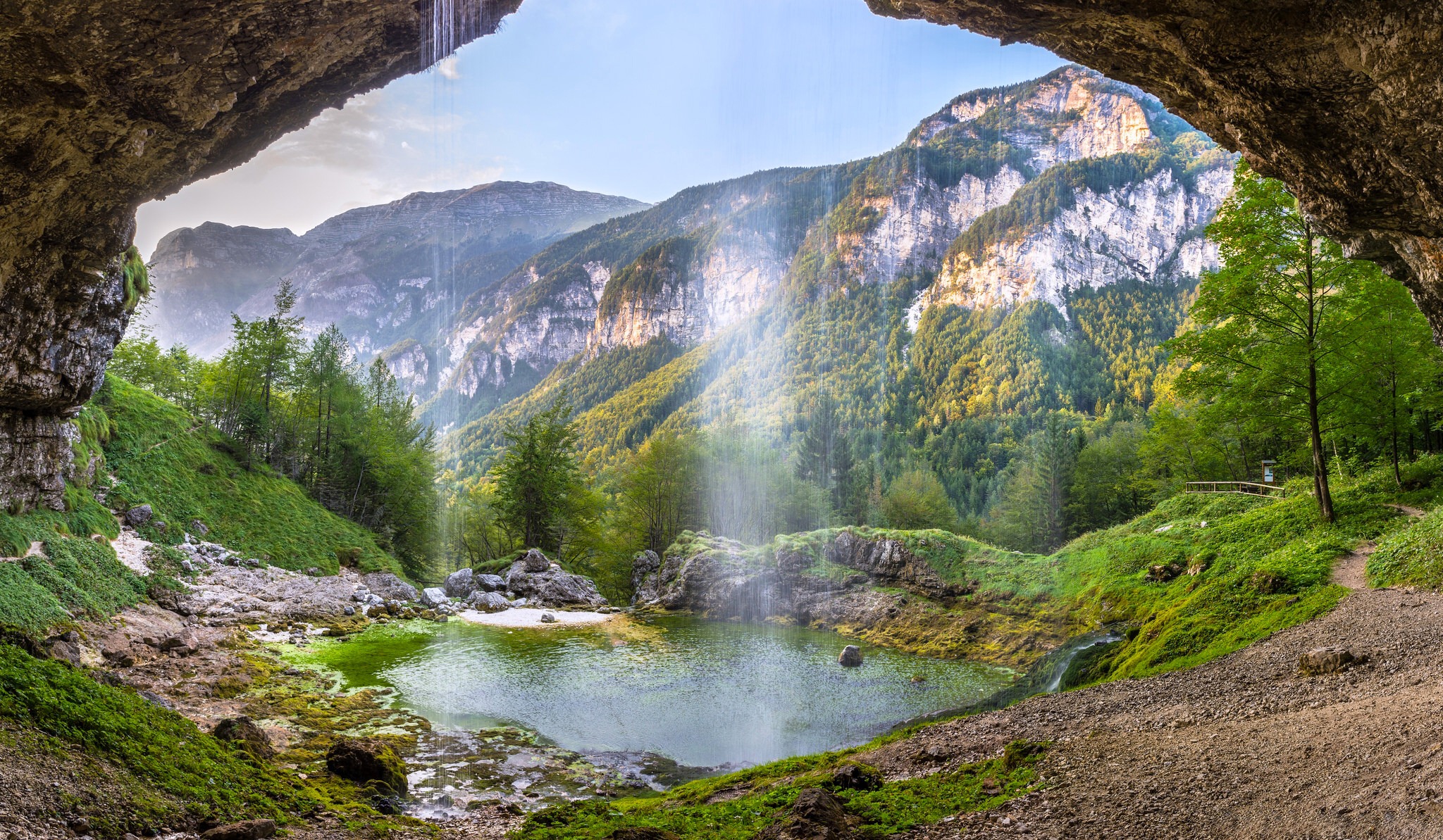 Téléchargez gratuitement l'image Cascades, Montagne, Grotte, Étang, La Nature, Terre/nature, Chûte D'eau sur le bureau de votre PC