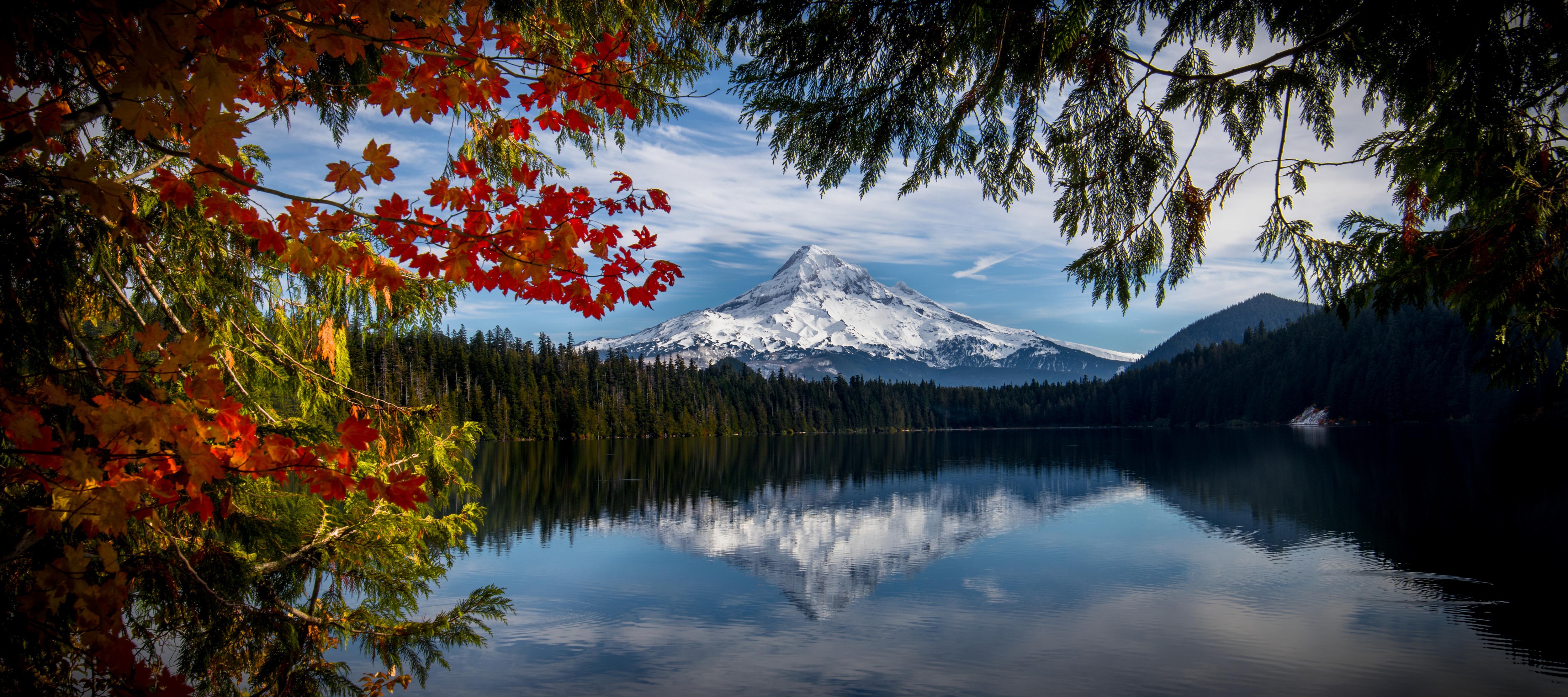 Descarga gratis la imagen Naturaleza, Montaña, Lago, Bosque, Tierra/naturaleza, Reflejo en el escritorio de tu PC