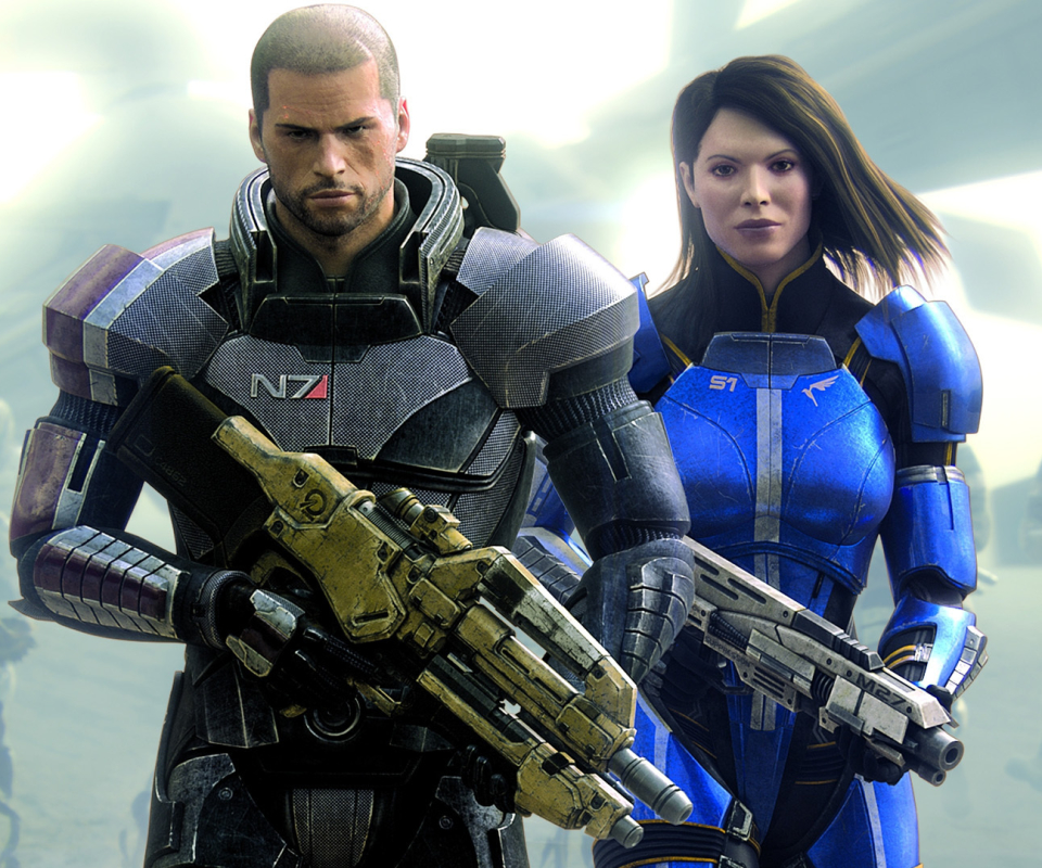 Handy-Wallpaper Mass Effect, Spiel, Krieger, Soldat, Computerspiele, Massenwirkung, Mass Effect 3, Kommandant Shepard, Ashley Williams kostenlos herunterladen.