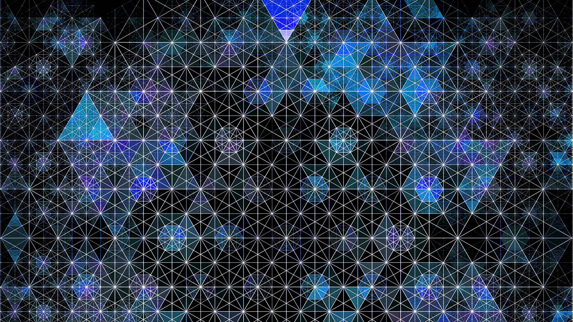 無料モバイル壁紙パターン, 青い, 概要, 芸術的, 三角形をダウンロードします。