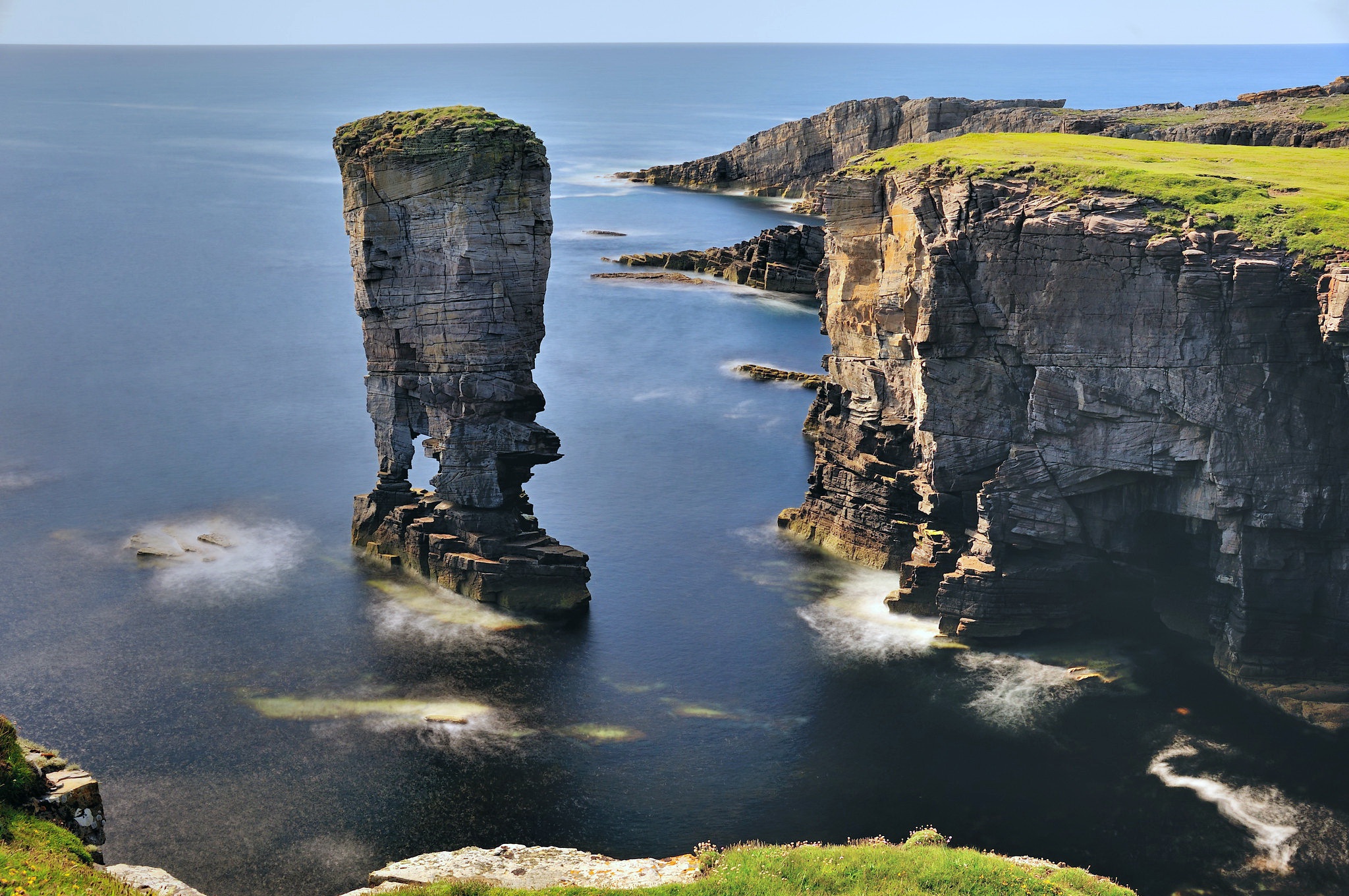 無料モバイル壁紙自然, 海岸, 崖, 地球, スコットランドをダウンロードします。