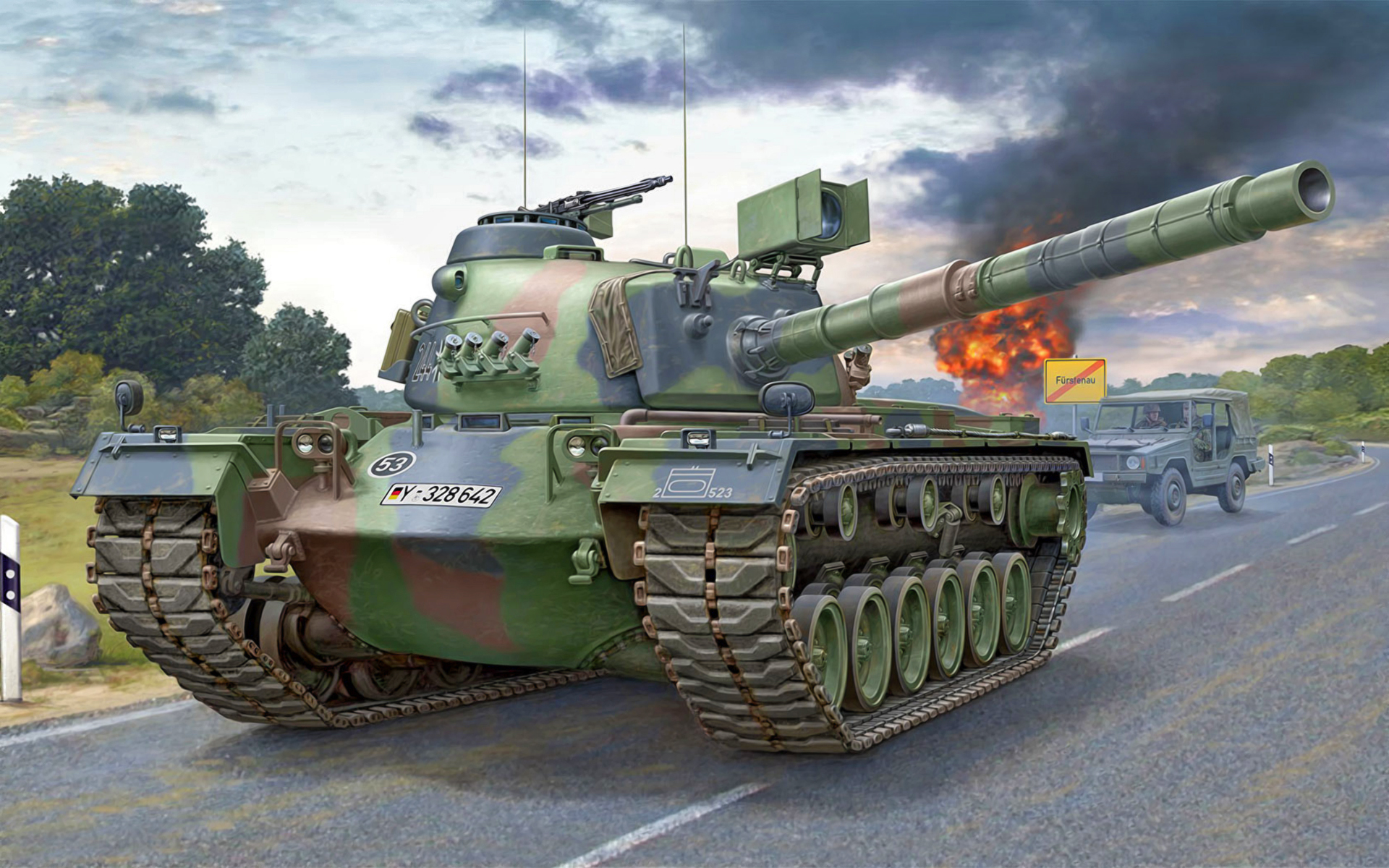Laden Sie M48 Patton HD-Desktop-Hintergründe herunter