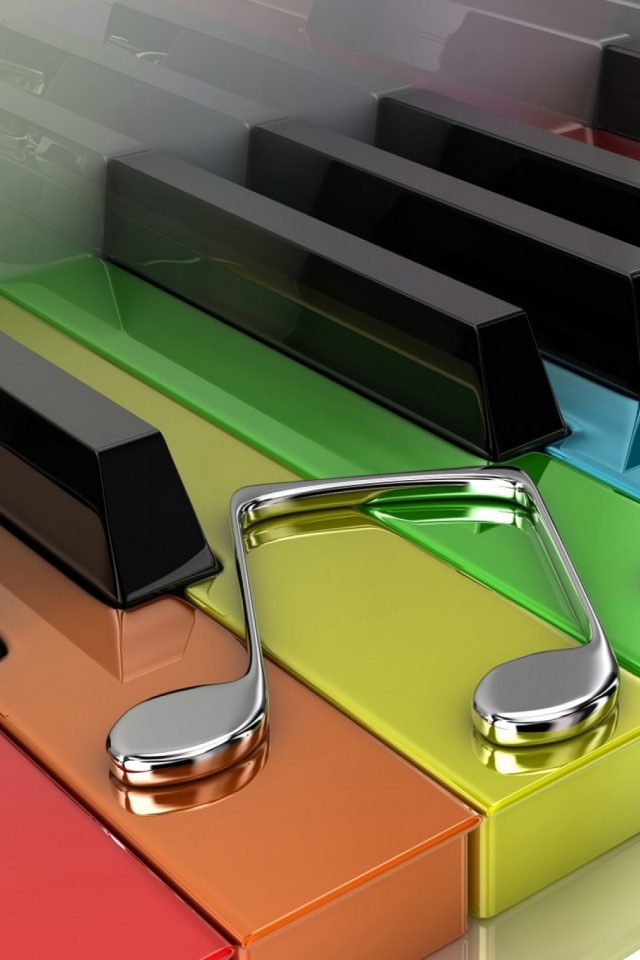piano, music, colors, musical note
