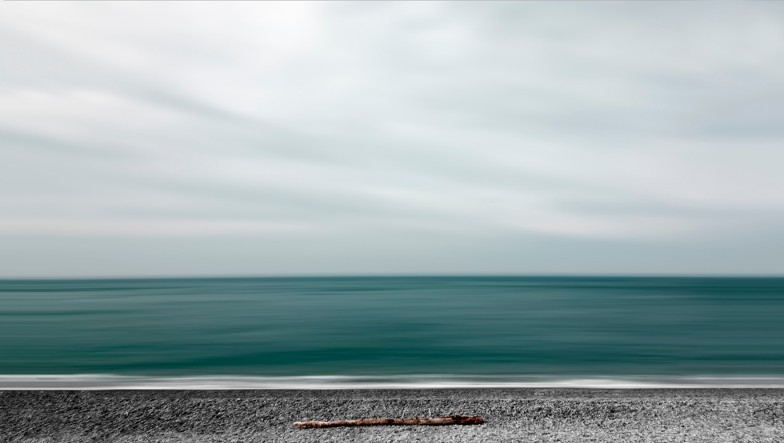 minimalism, sea, shore, bank