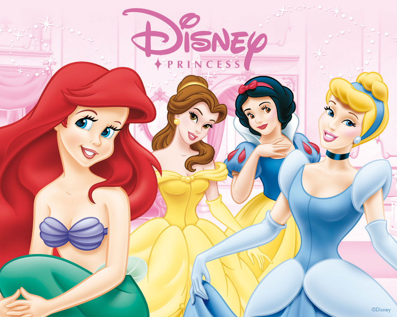 cinderella, disney princess, movie, disney, ariel (the little mermaid), belle (beauty and the beast), mermaid, snow white