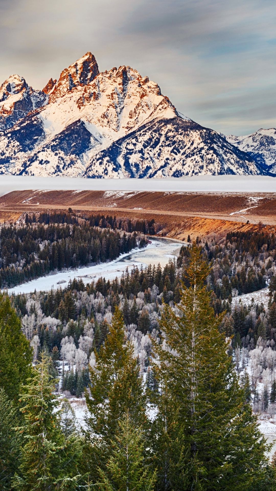 Handy-Wallpaper Landschaft, Schnee, Erde/natur kostenlos herunterladen.