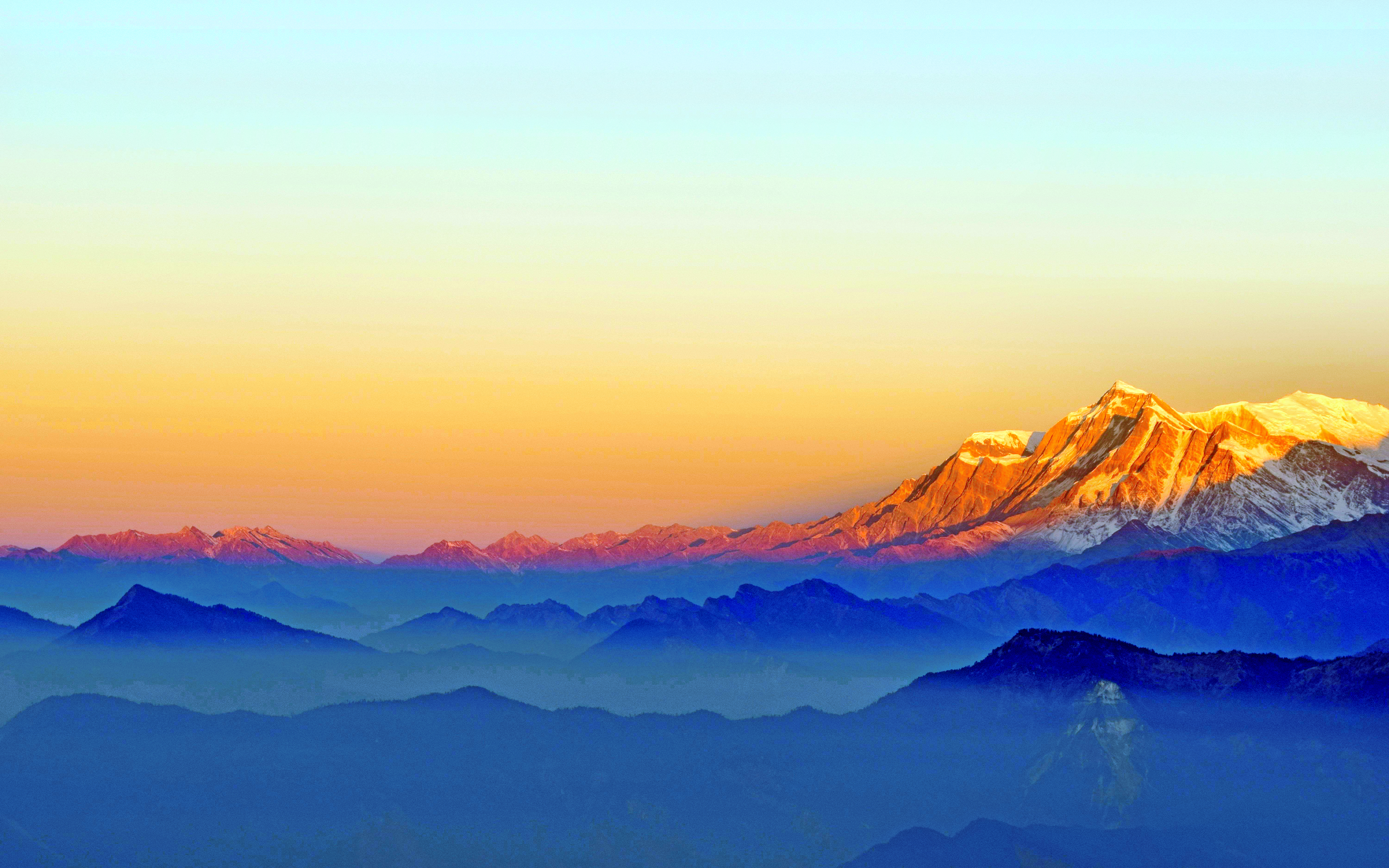 Скачать обои бесплатно Небо, Гора, Туман, Красочный, Живописный, Земля/природа картинка на рабочий стол ПК