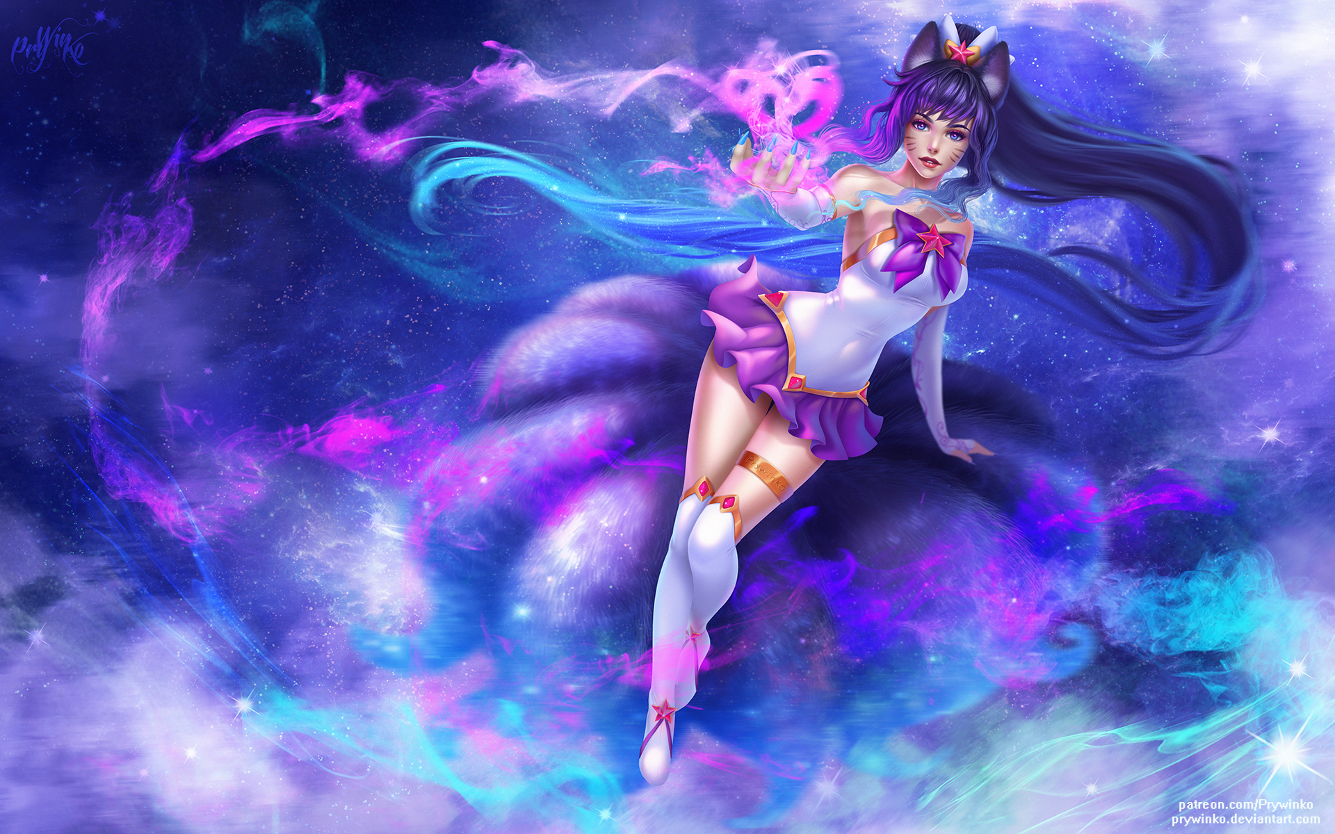 Download mobile wallpaper League Of Legends, Video Game, Ahri (League Of Legends), Star Guardians for free.