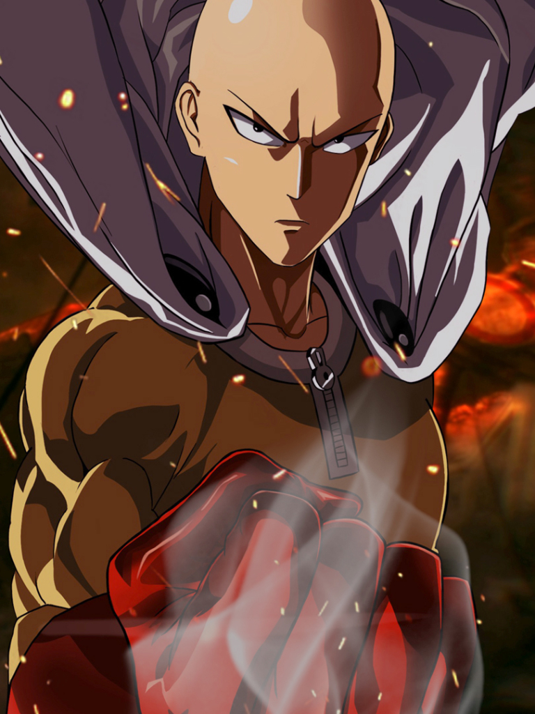 Handy-Wallpaper Animes, Saitama (One Punch Man), One Punch Man kostenlos herunterladen.