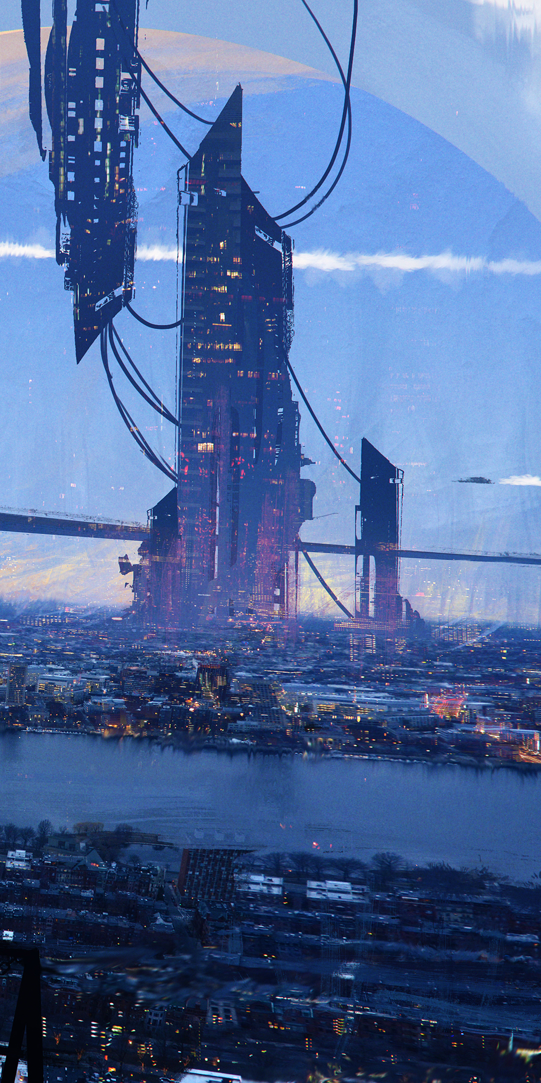 Download mobile wallpaper City, Building, Cityscape, Sci Fi, Futuristic for free.