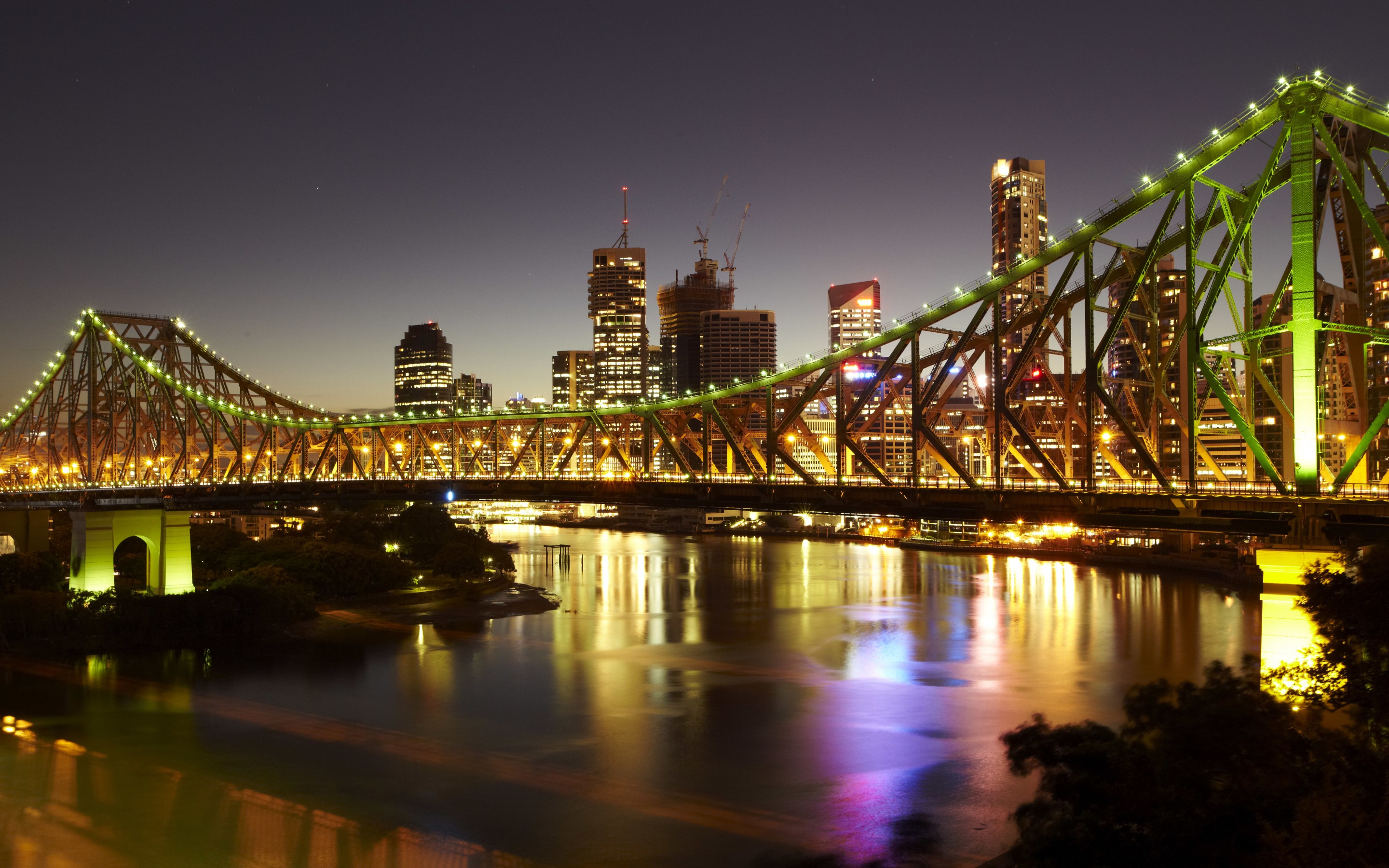 Descarga gratis la imagen Puentes, Australia, Brisbane, Hecho Por El Hombre, Puente De La Historia en el escritorio de tu PC