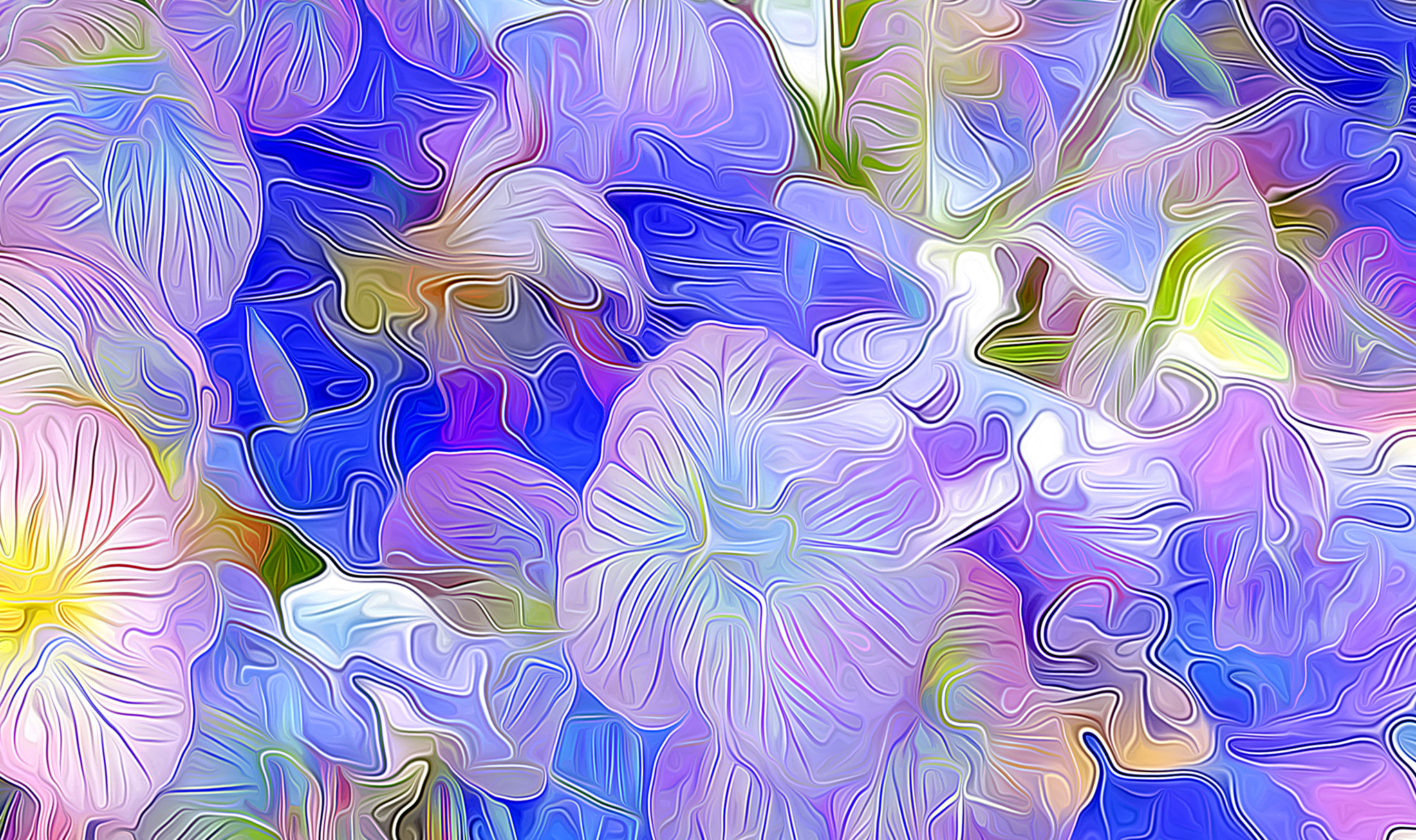 Free download wallpaper Flower, Colors, Purple, Painting, Artistic on your PC desktop