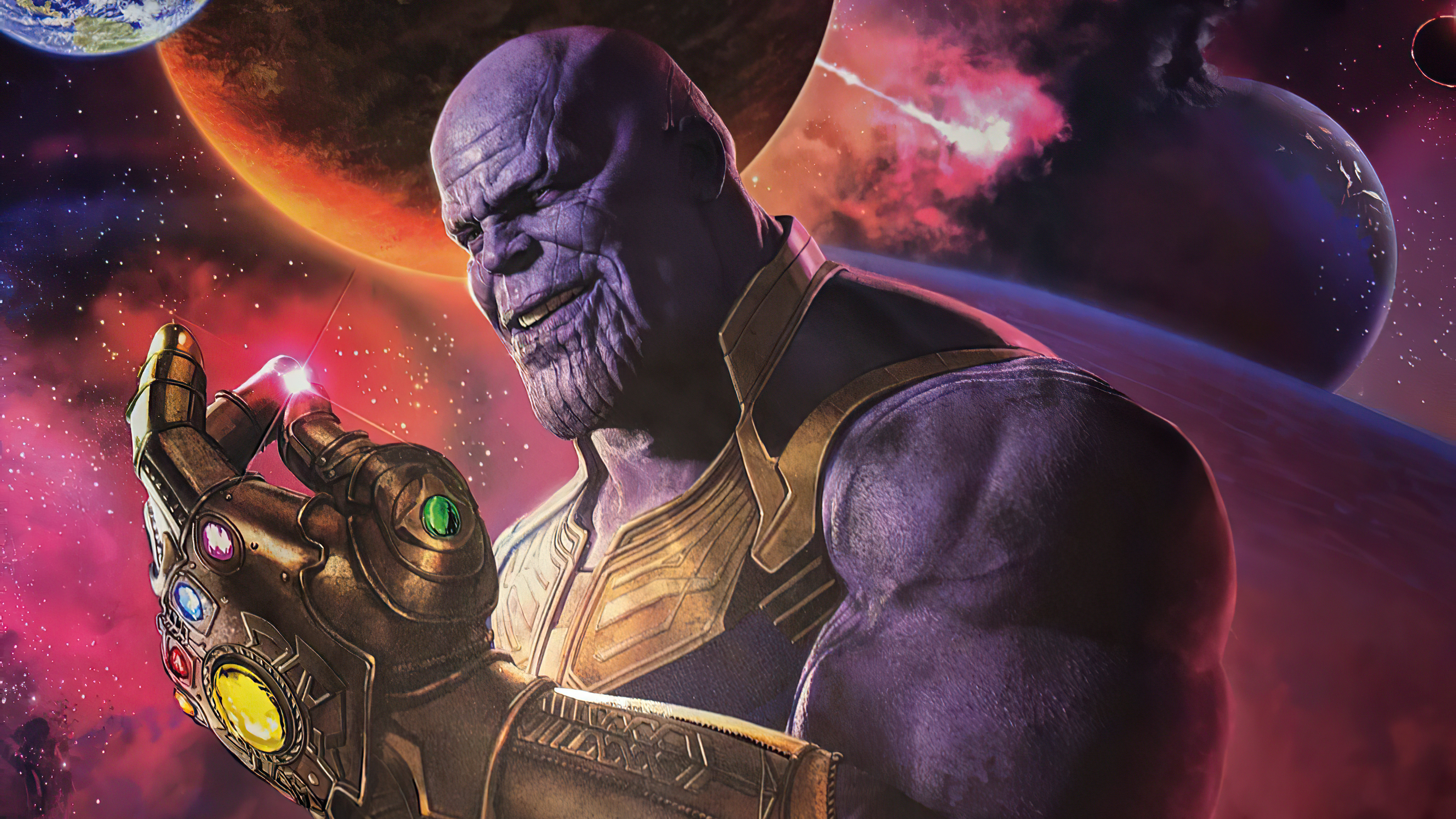 Handy-Wallpaper Filme, Die Rächer, Thanos, Unendlicher Handschuh, Avengers: Infinity War kostenlos herunterladen.