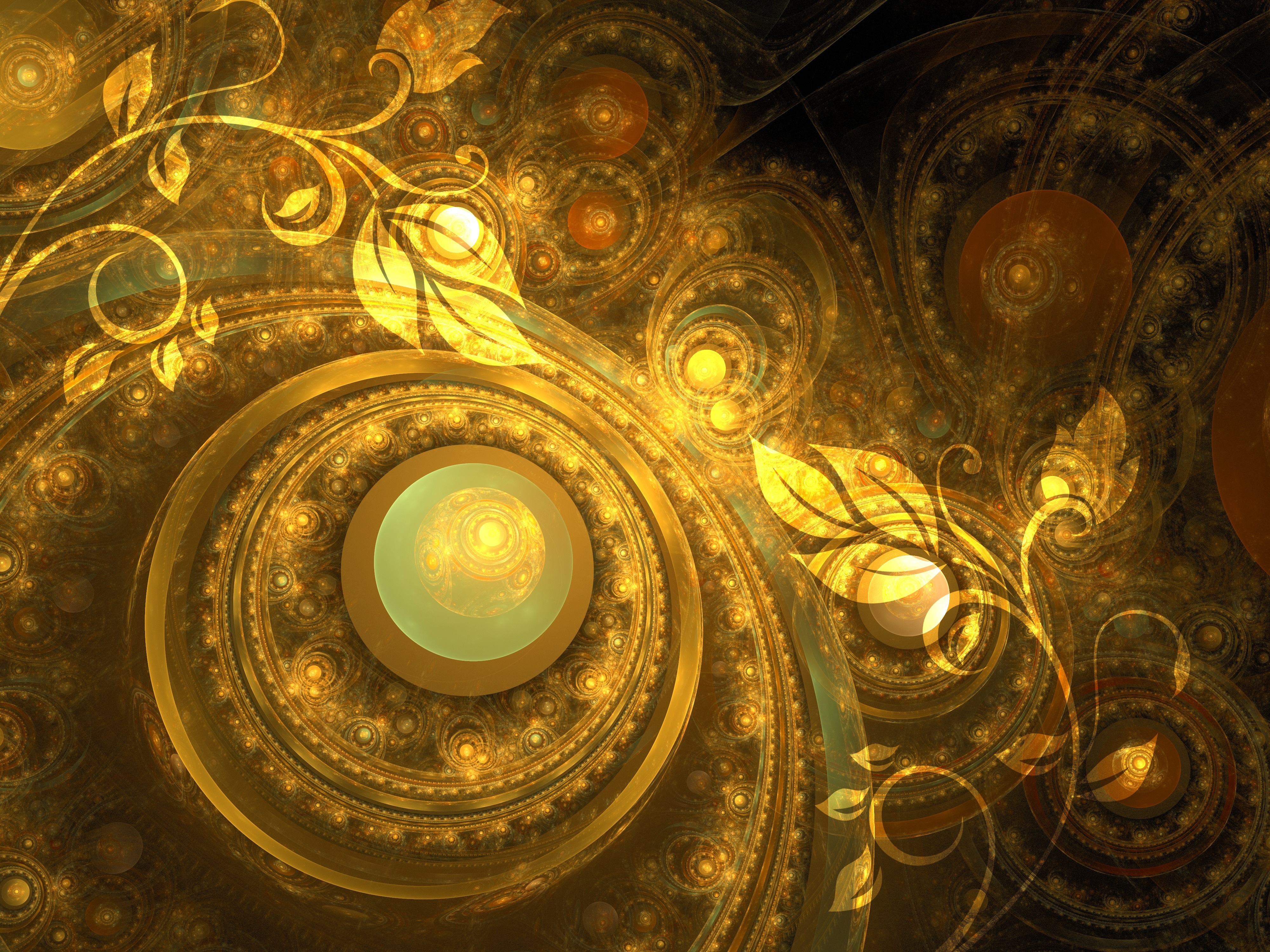 Download mobile wallpaper Abstract, Fractal, Circle for free.