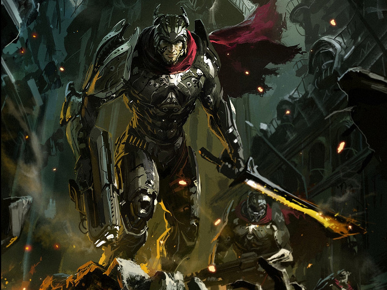 Download mobile wallpaper Warrior, Sci Fi for free.