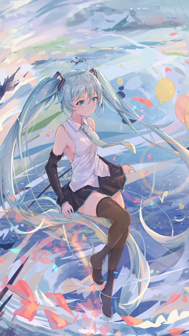 無料モバイル壁紙ボーカロイド, 初音ミク, アニメをダウンロードします。