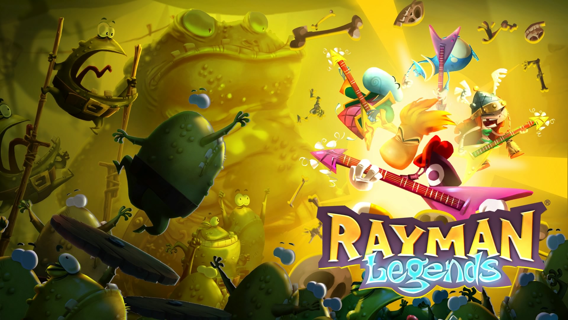 360148 descargar fondo de pantalla rayman legends, videojuego, guitarra, rayman: protectores de pantalla e imágenes gratis