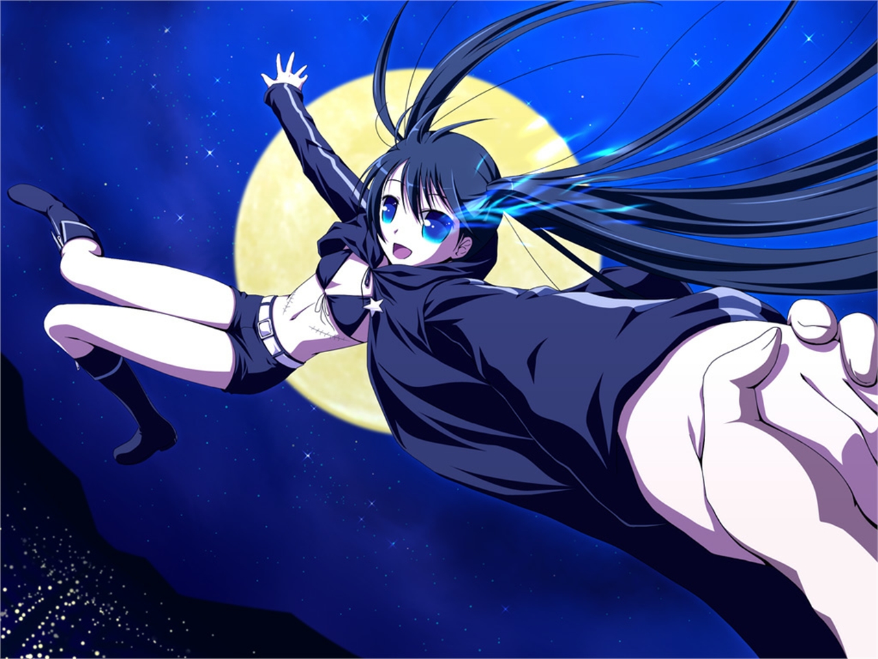 Download mobile wallpaper Anime, Black Rock Shooter for free.