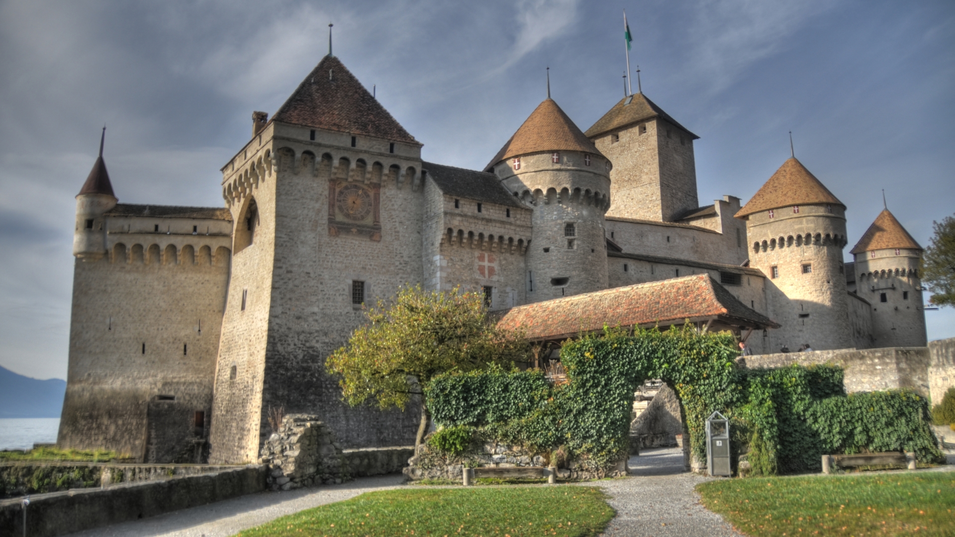 334801 завантажити шпалери створено людиною, château de chillon, швейцарія, вейто, замки - заставки і картинки безкоштовно